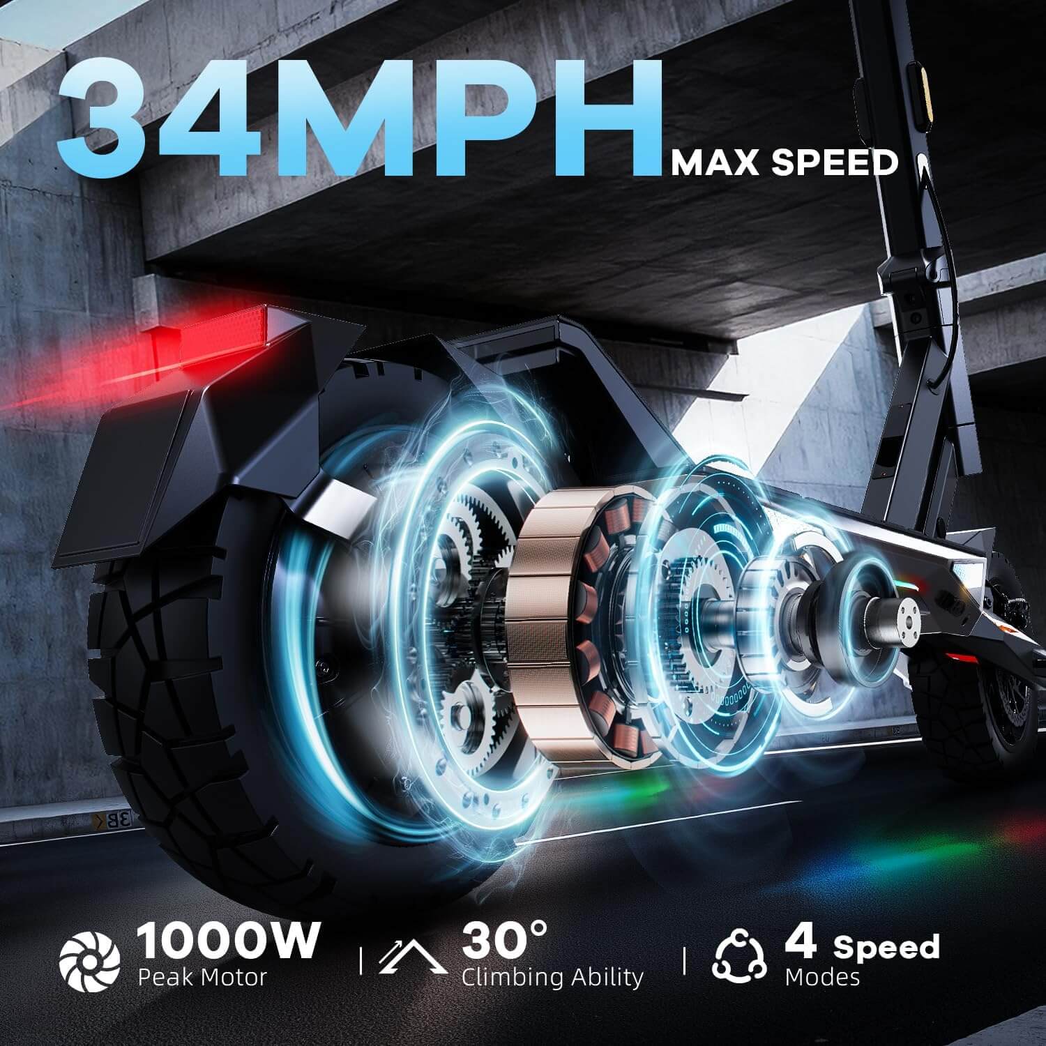 Joyful Rider T3 Dual Suspension Folding Electric Scooter