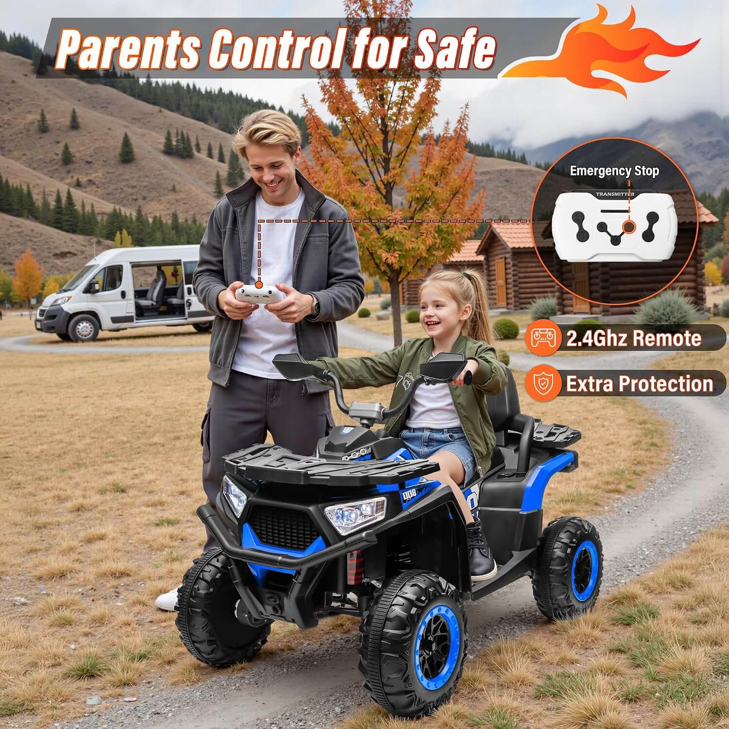 Joyracer NEL007 800W 24V 4x4 Kids' Electric All-Terrain Vehicle ATV