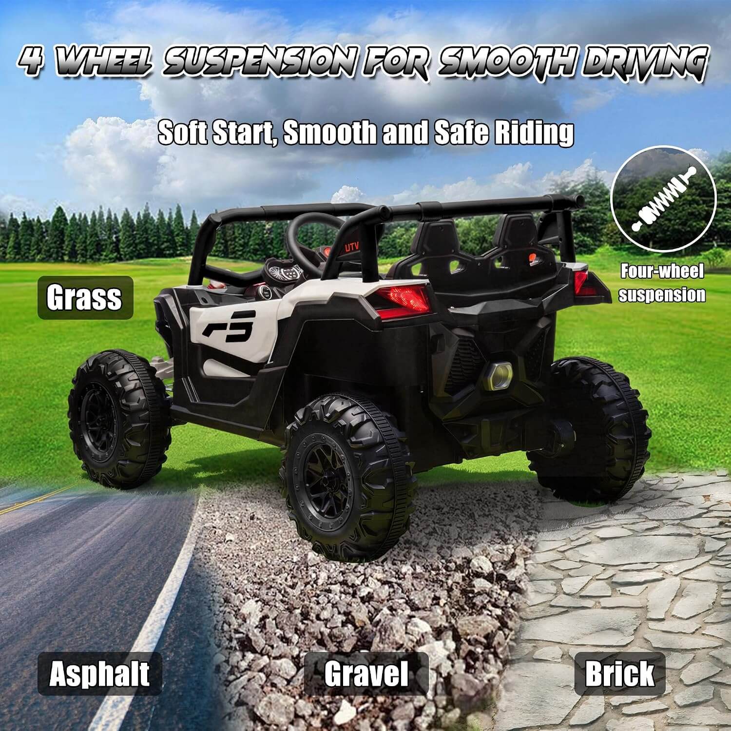 Joyracer NL901 4x150W 24V Kids' Electric UTV Ride-On Car
