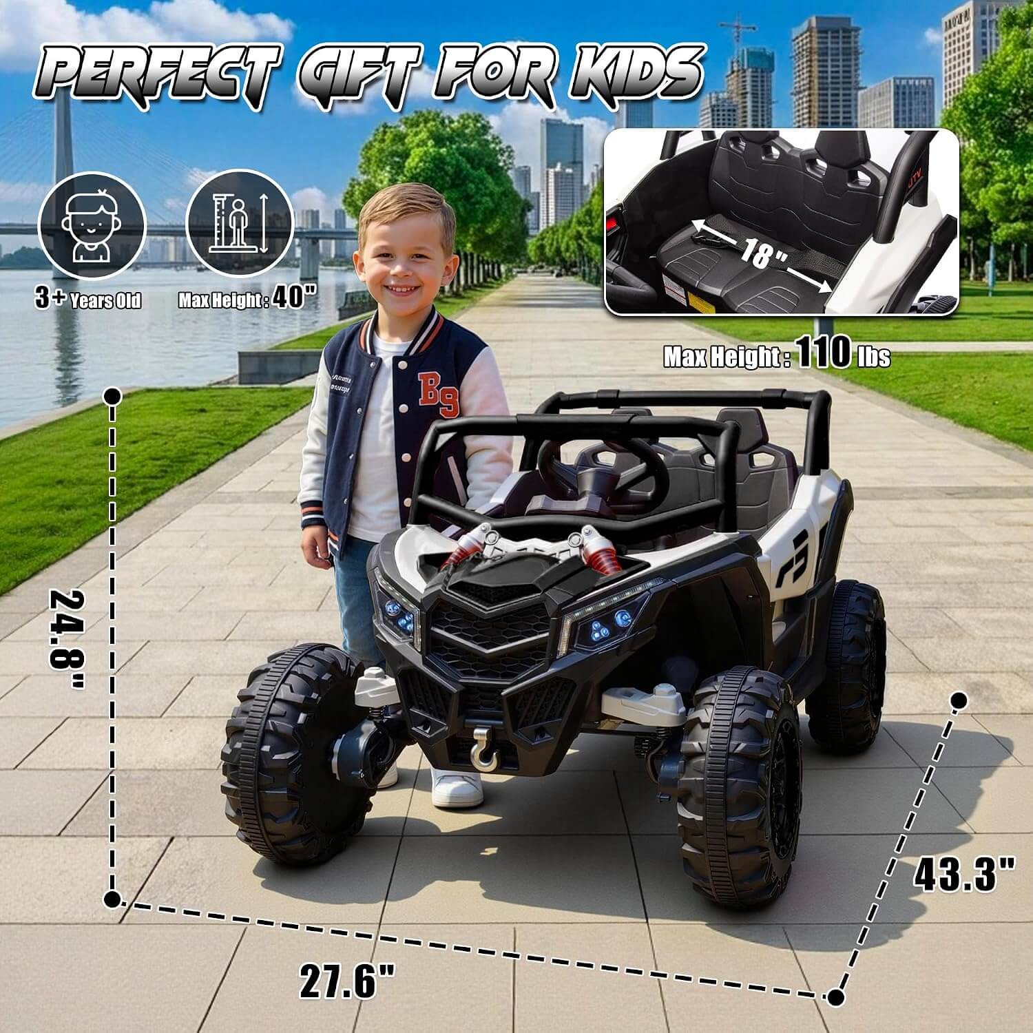 Joyracer NL901 4x150W 24V Kids' Electric UTV Ride-On Car