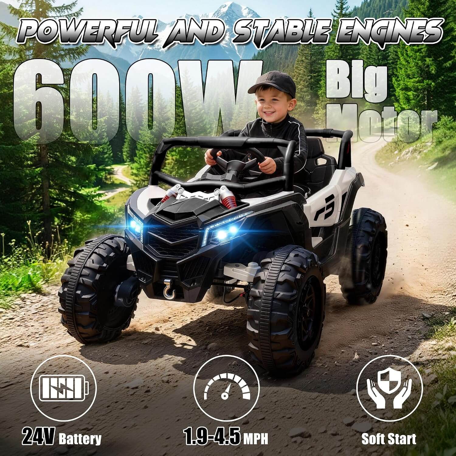 Joyracer NL901 4x150W 24V Kids' Electric UTV Ride-On Car