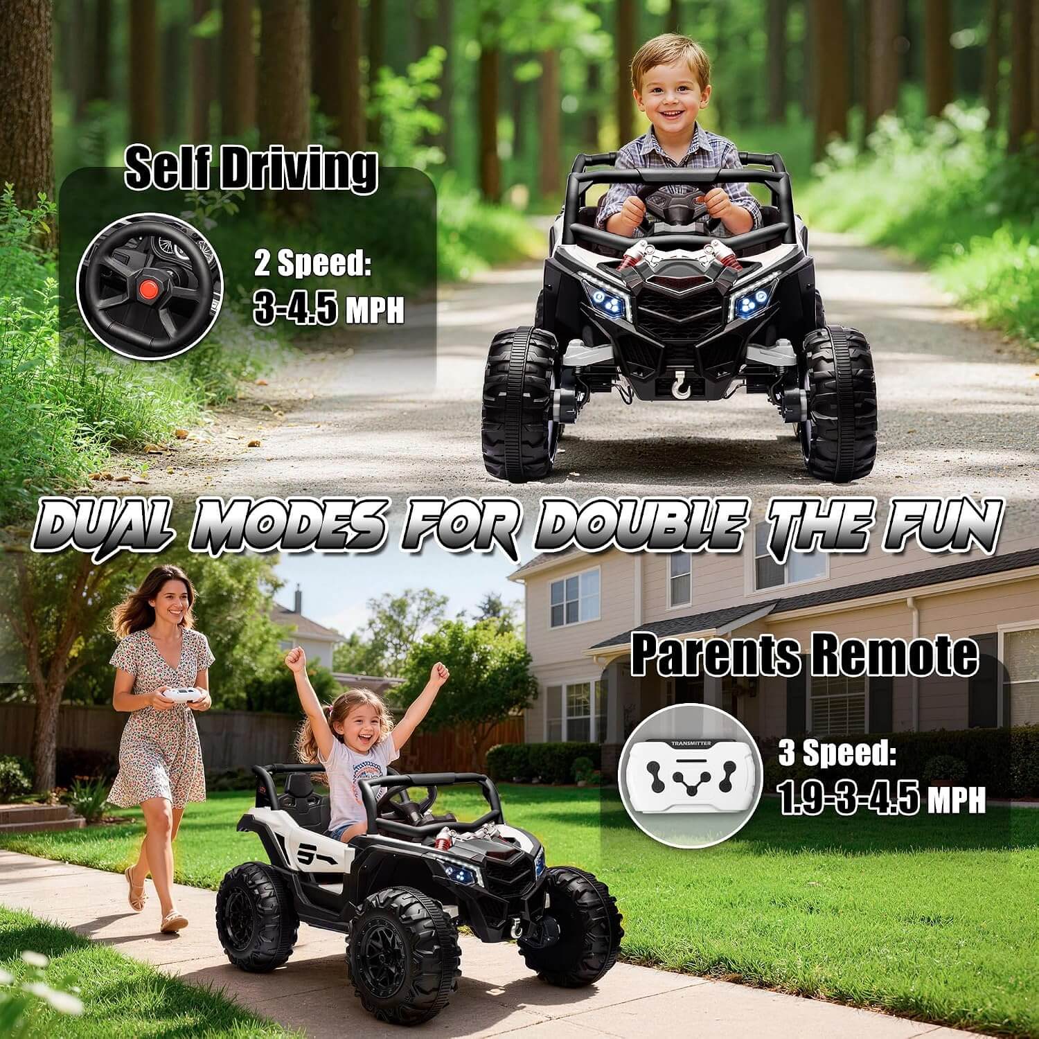 Joyracer NL901 4x150W 24V Kids' Electric UTV Ride-On Car