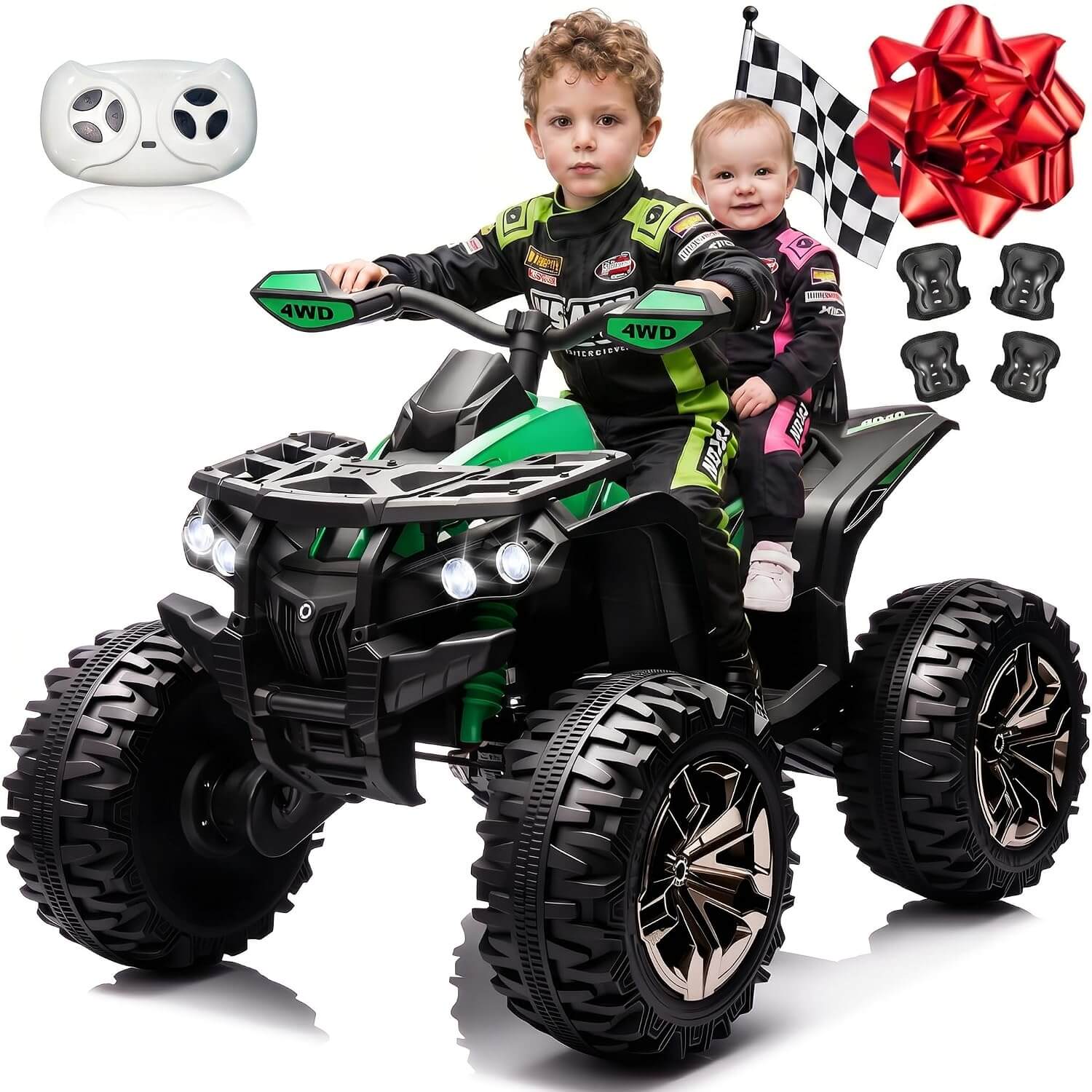 Joyracer QLS3288 800W 24V 2 Seater Kids' Electric All-Terrain Vehicle ATV