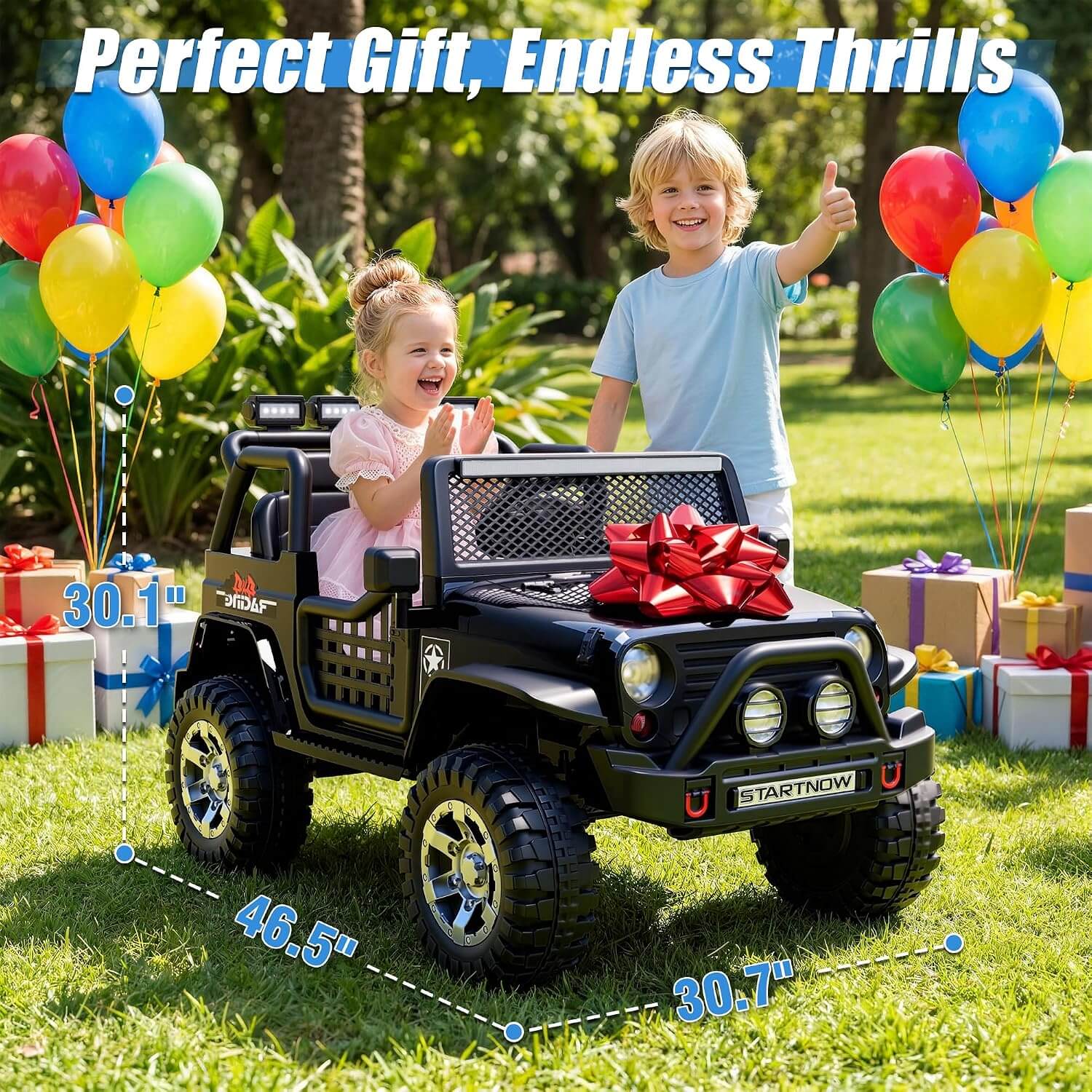 Joyracer XMX618 800W 24V 2 Seater Kids' Electric Ride-On Car Truck