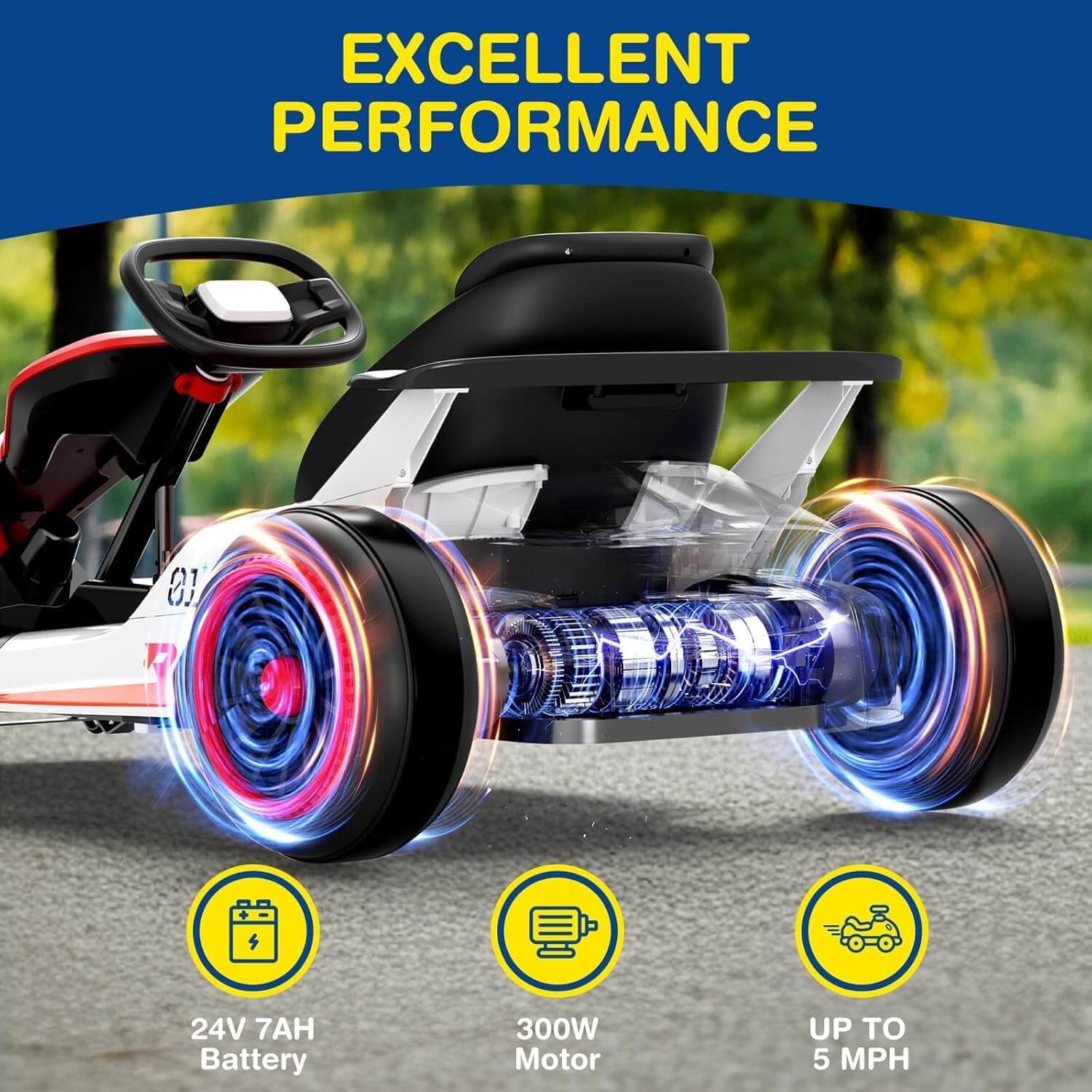Joystroll PLANET X8 24V Kids' Electric Go-Kart