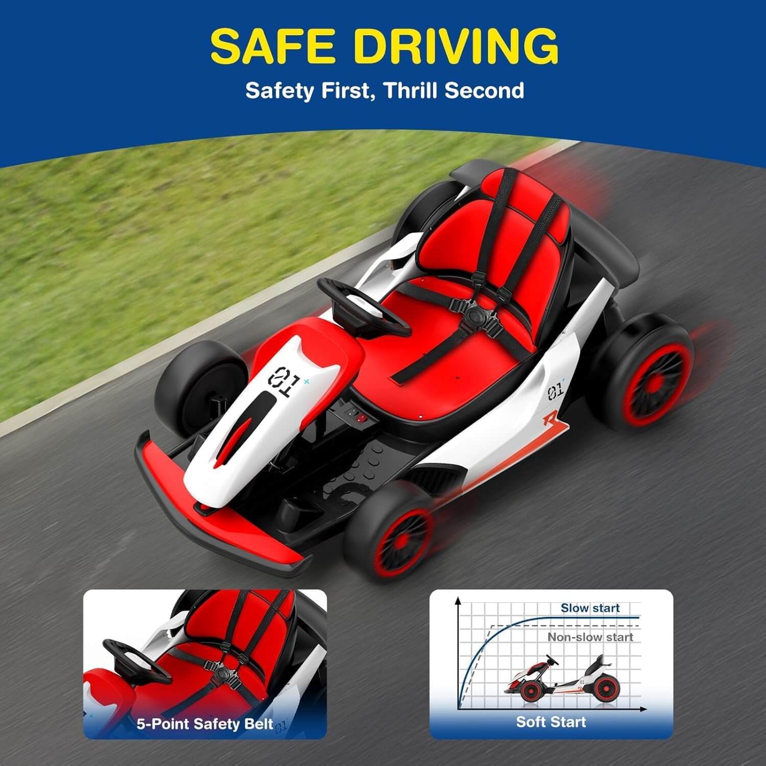 Joystroll PLANET X8 24V Kids' Electric Go-Kart