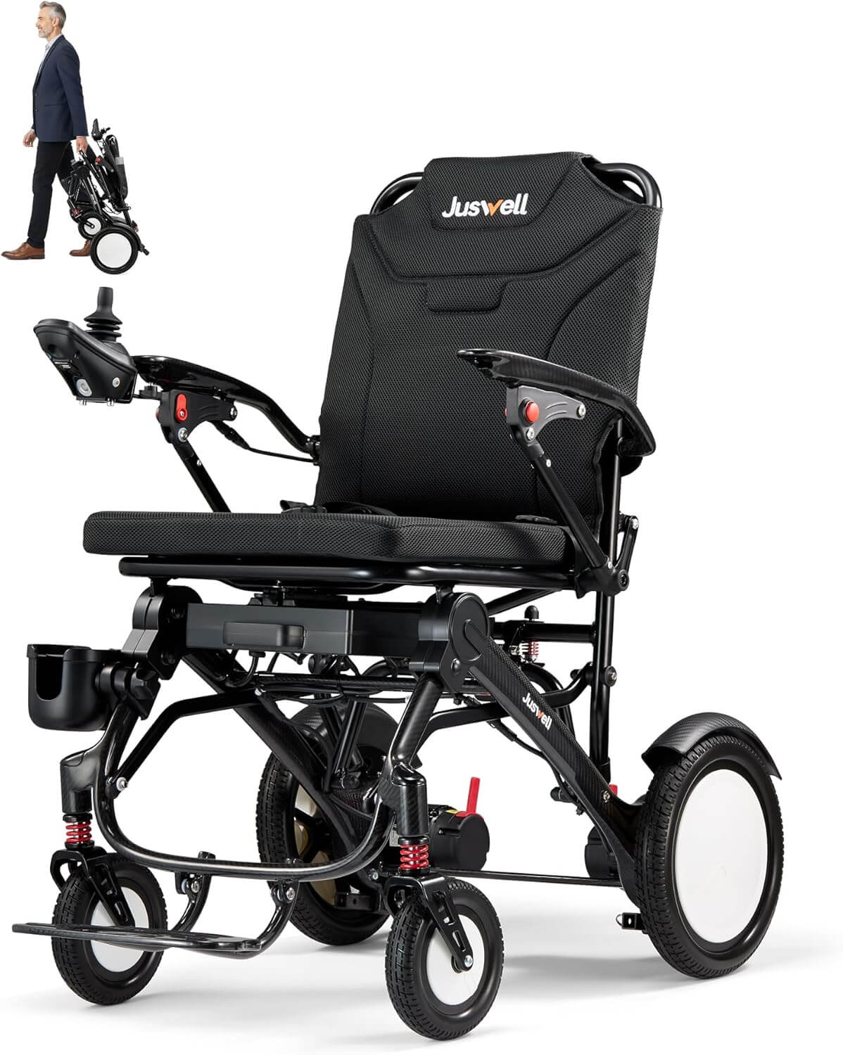 Juswell 500W All-Terrain Folding Electric Power Wheelchair