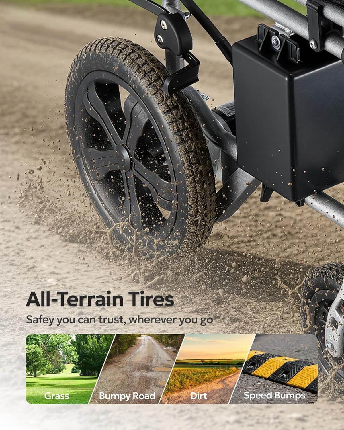 Juswell Folding Electric Power Wheelchair