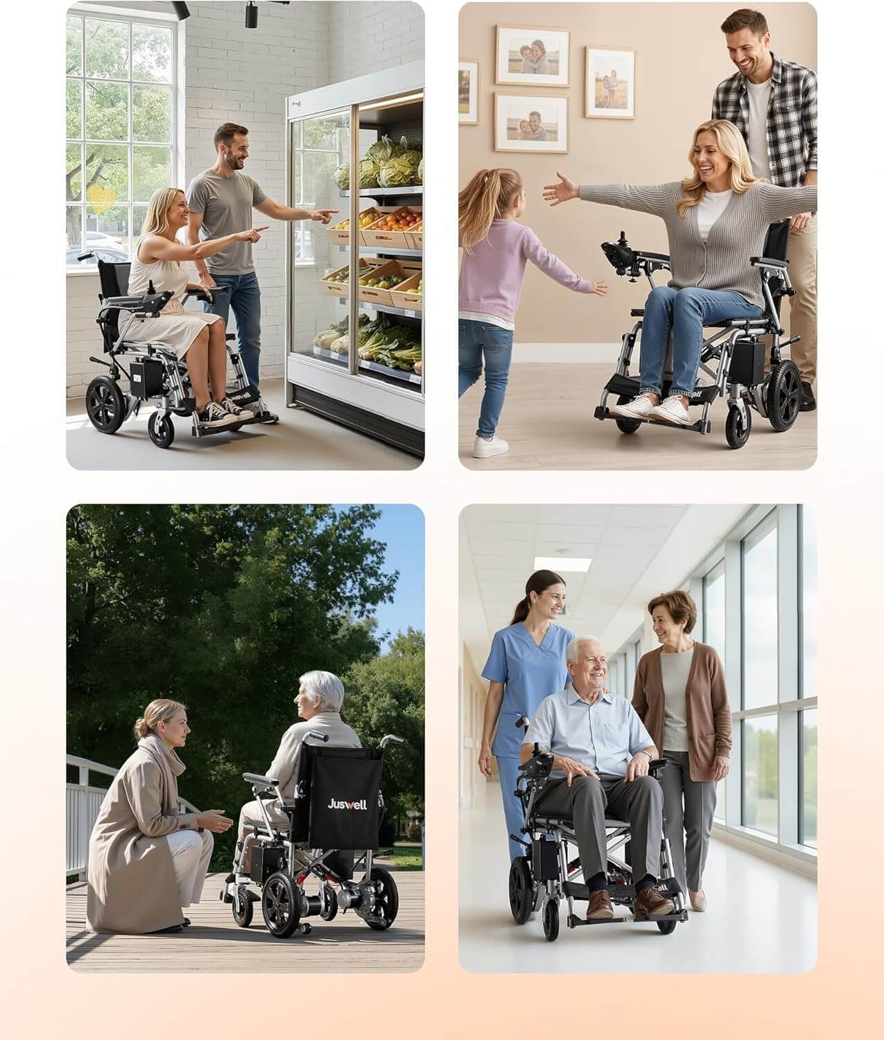 Juswell Folding Electric Power Wheelchair