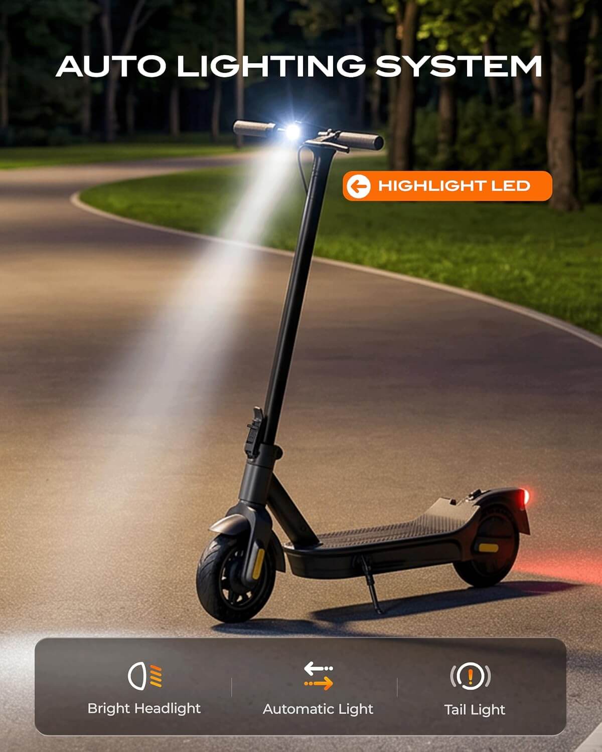 KOWOEE 600W Dual Suspension Folding Electric Scooter