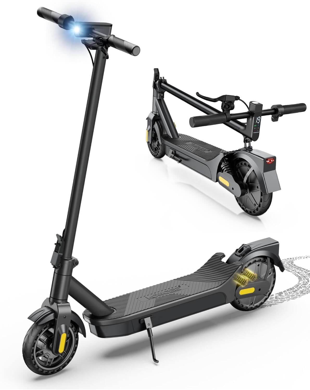 KOWOEE 600W Dual Suspension Folding Electric Scooter