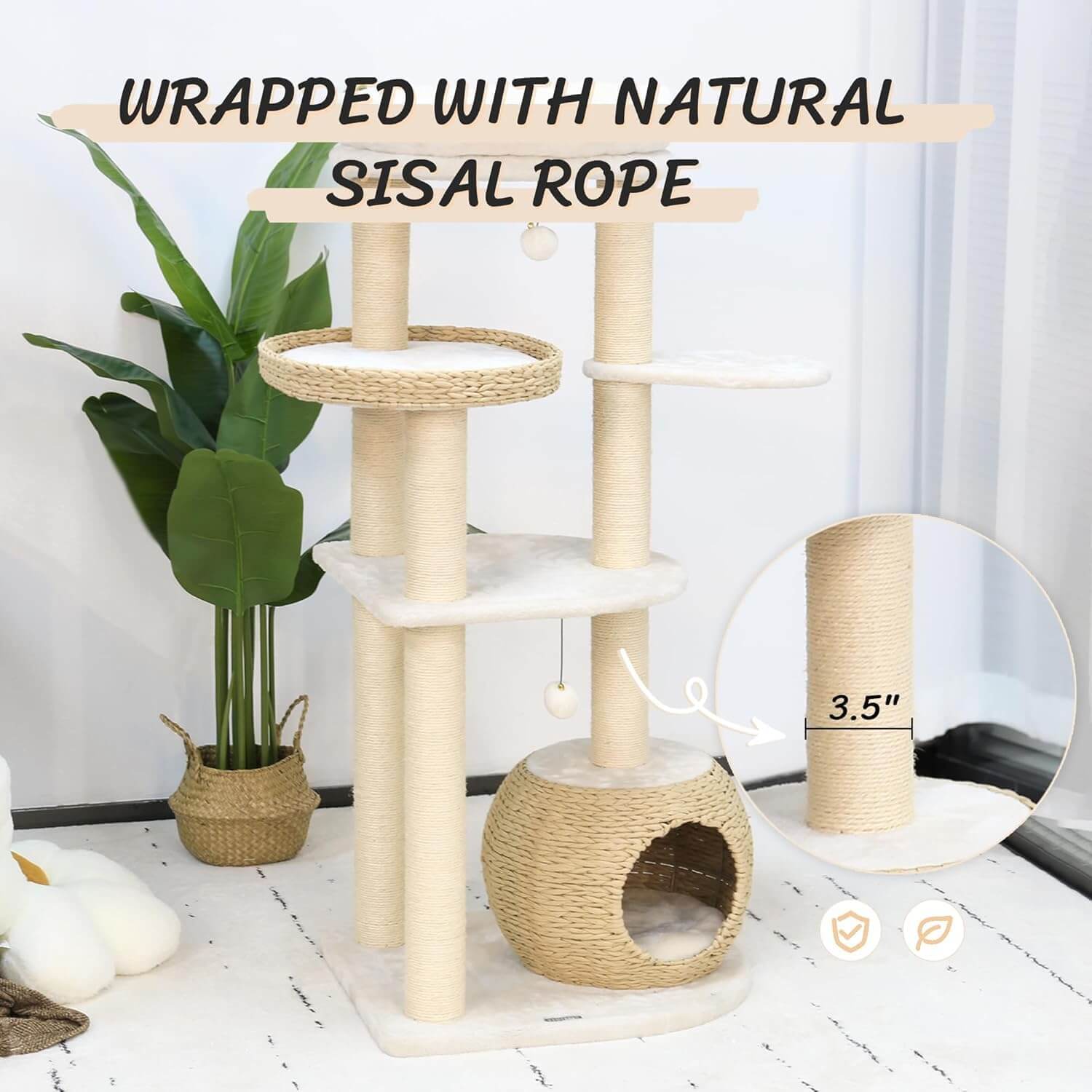 Kamaboko KM005 53" Modern Cat Tree