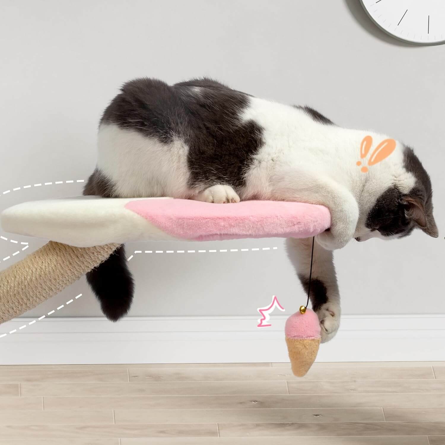 Kamaboko KM026 64.2" Flower Cat Tree