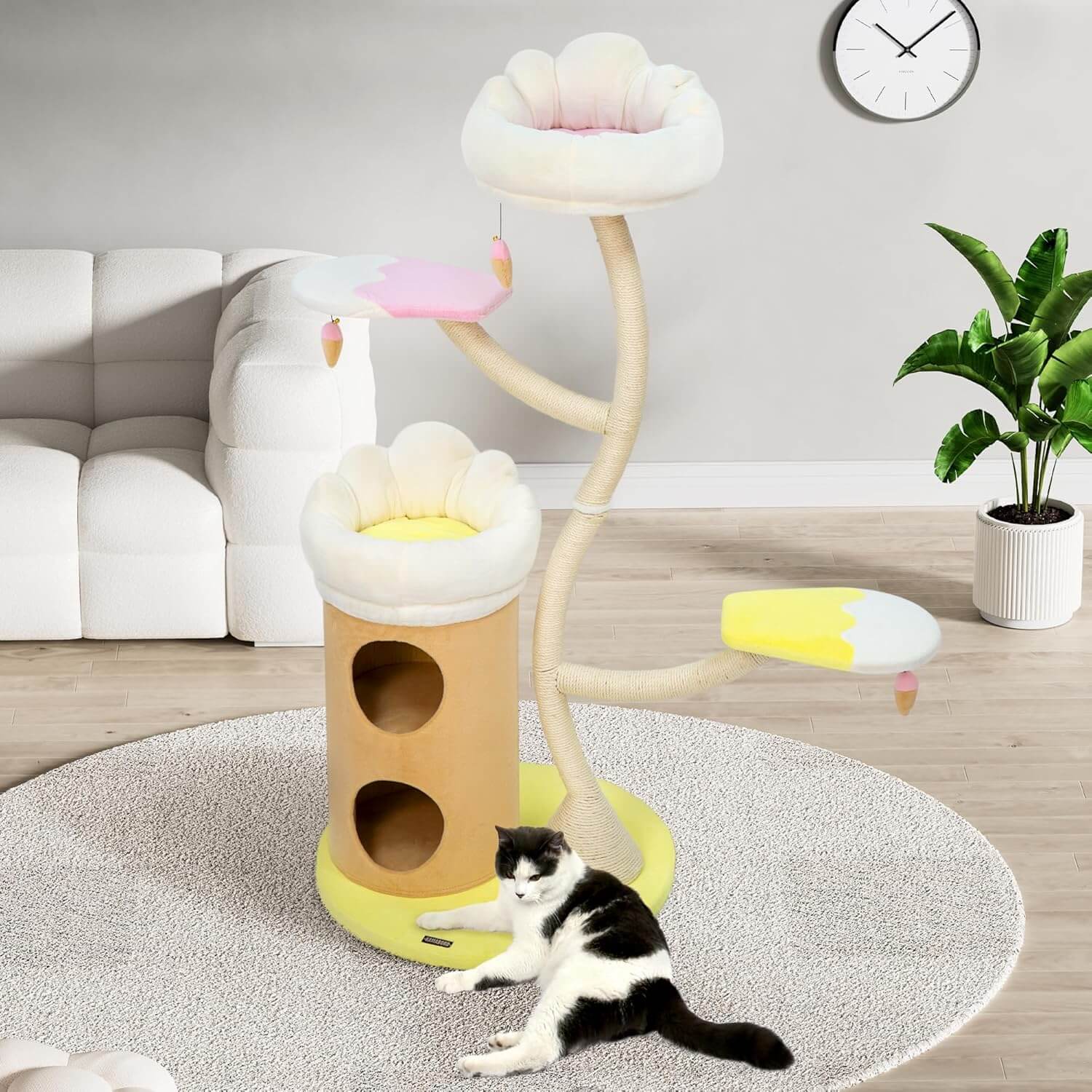 Kamaboko KM026 64.2" Flower Cat Tree