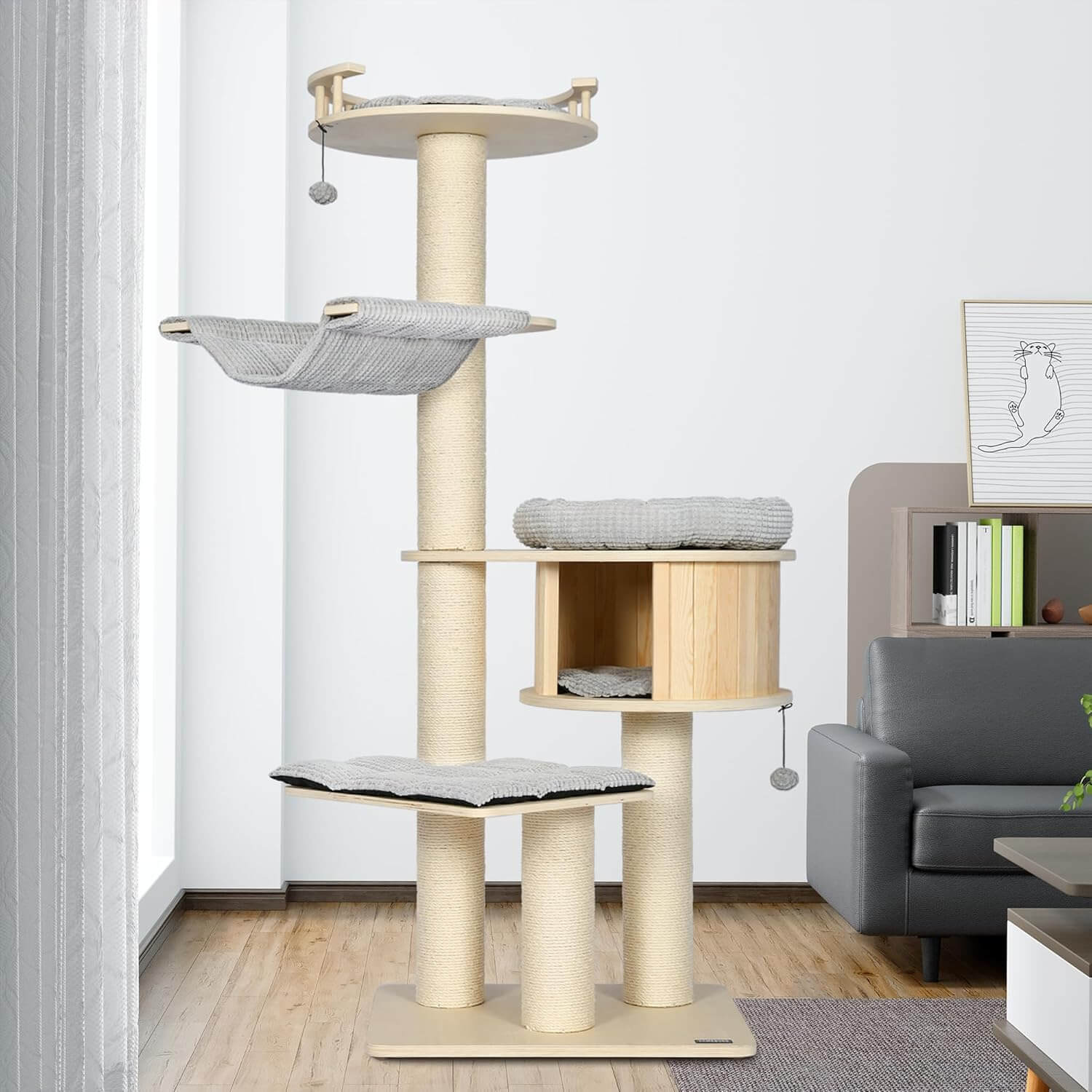 Kamaboko KM028 68" Modern Cat Tree
