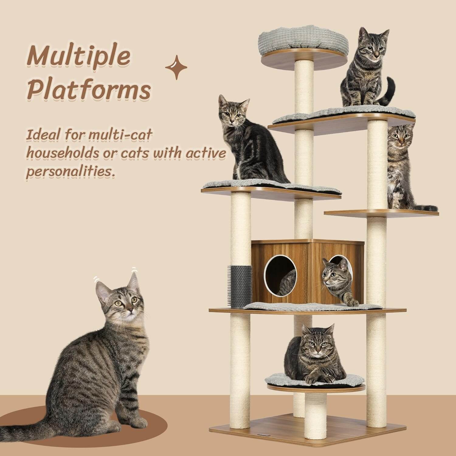 Kamaboko KM029 69" Modern Cat Tree