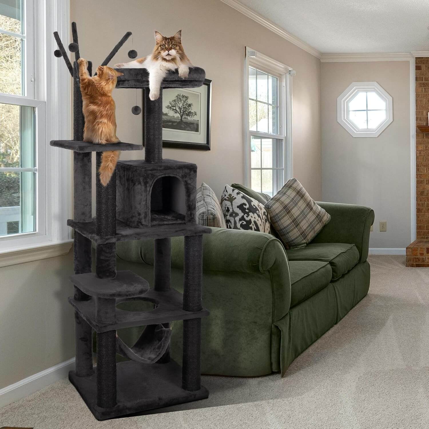 Kamaboko KM052 73.6" Modern Cat Tree