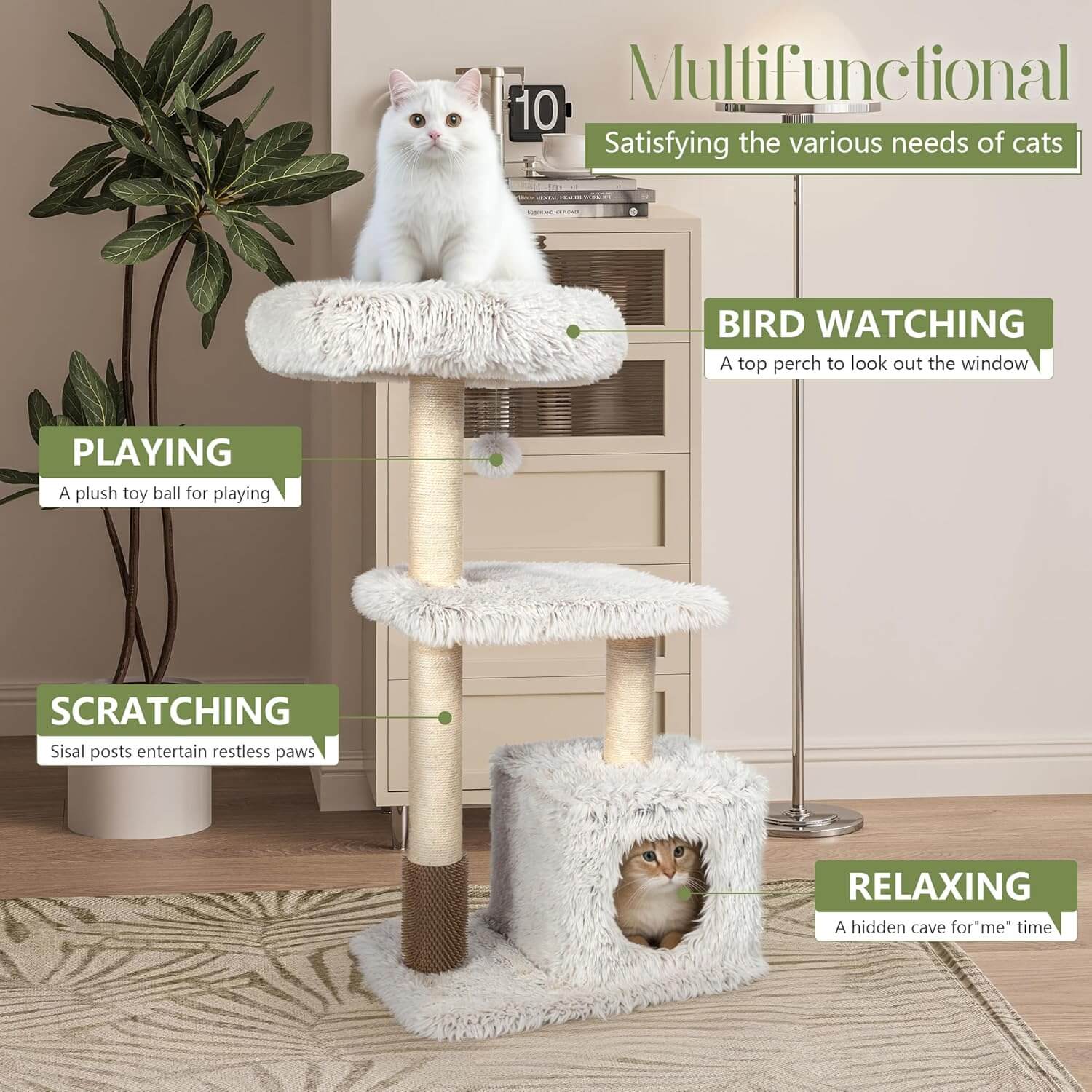 Kamaboko KM066 41" Modern Cat Tree