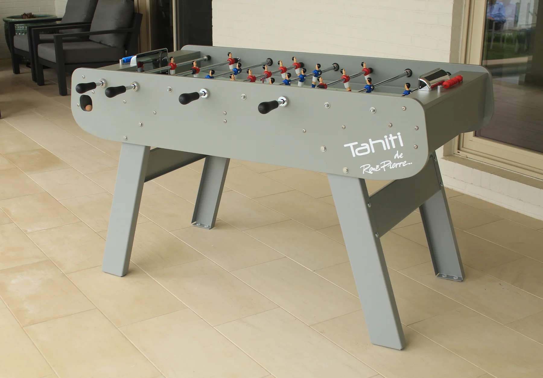 Kettler USA RENE PIERRE TAHITI Outdoor Four-Player Foosball Table, Made In France