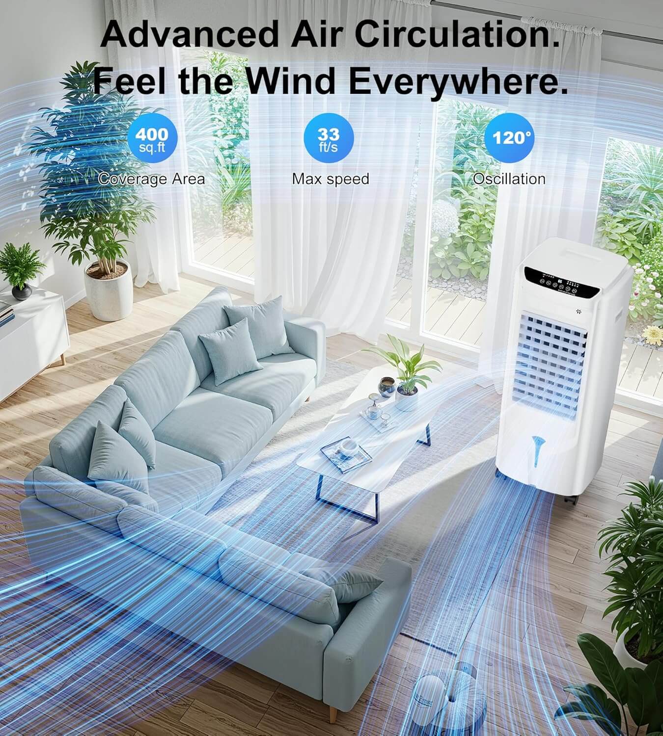 Landeagle 32" Swamp Cooler Portable Air Conditioner