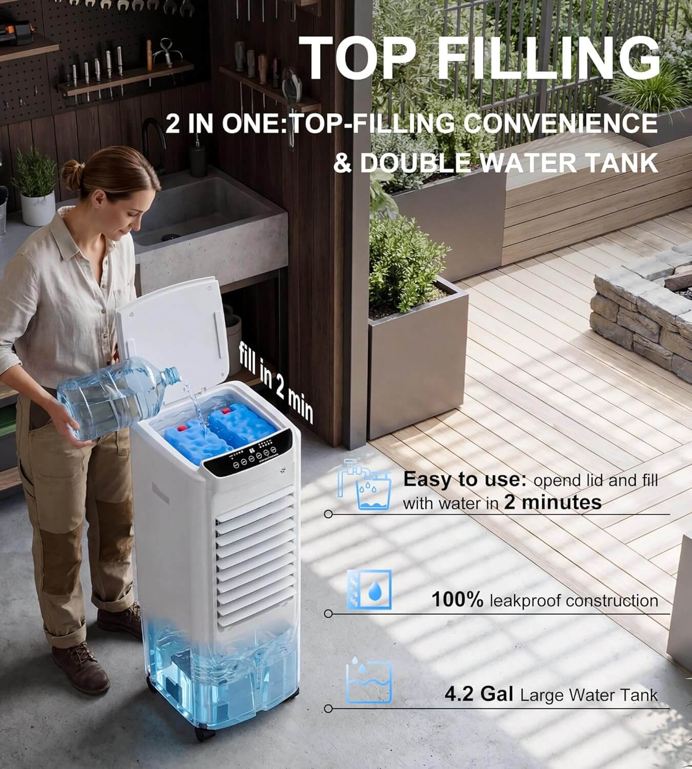 Landeagle 32" Swamp Cooler Portable Air Conditioner