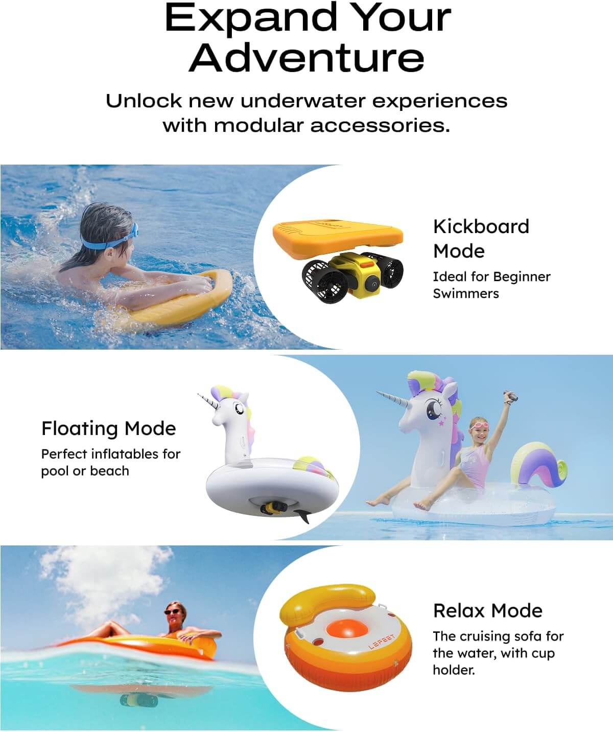 Lefeet C1 Dual Motor Underwater Scooter