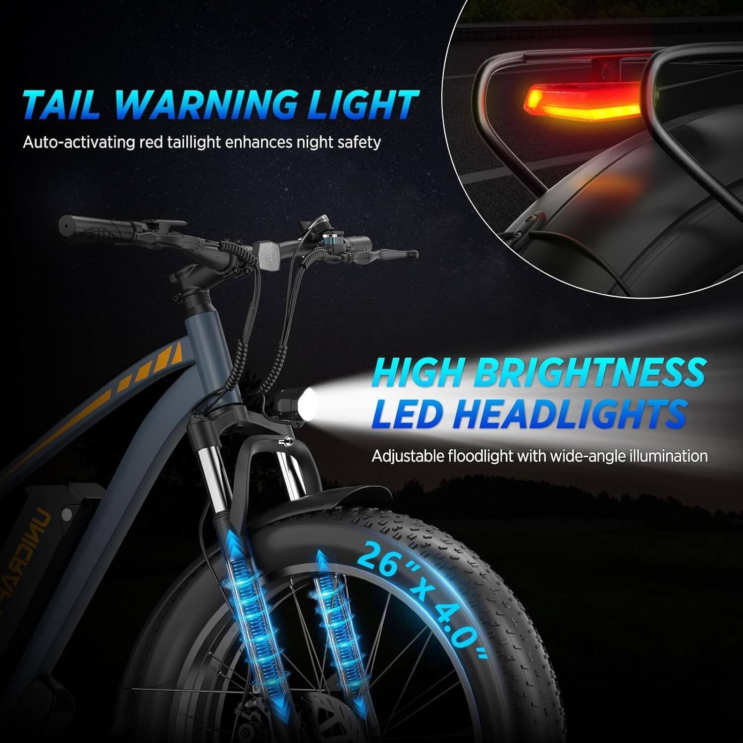 Leluoyun F01 1500W 48V Fat Tire Electric Mountain Bike