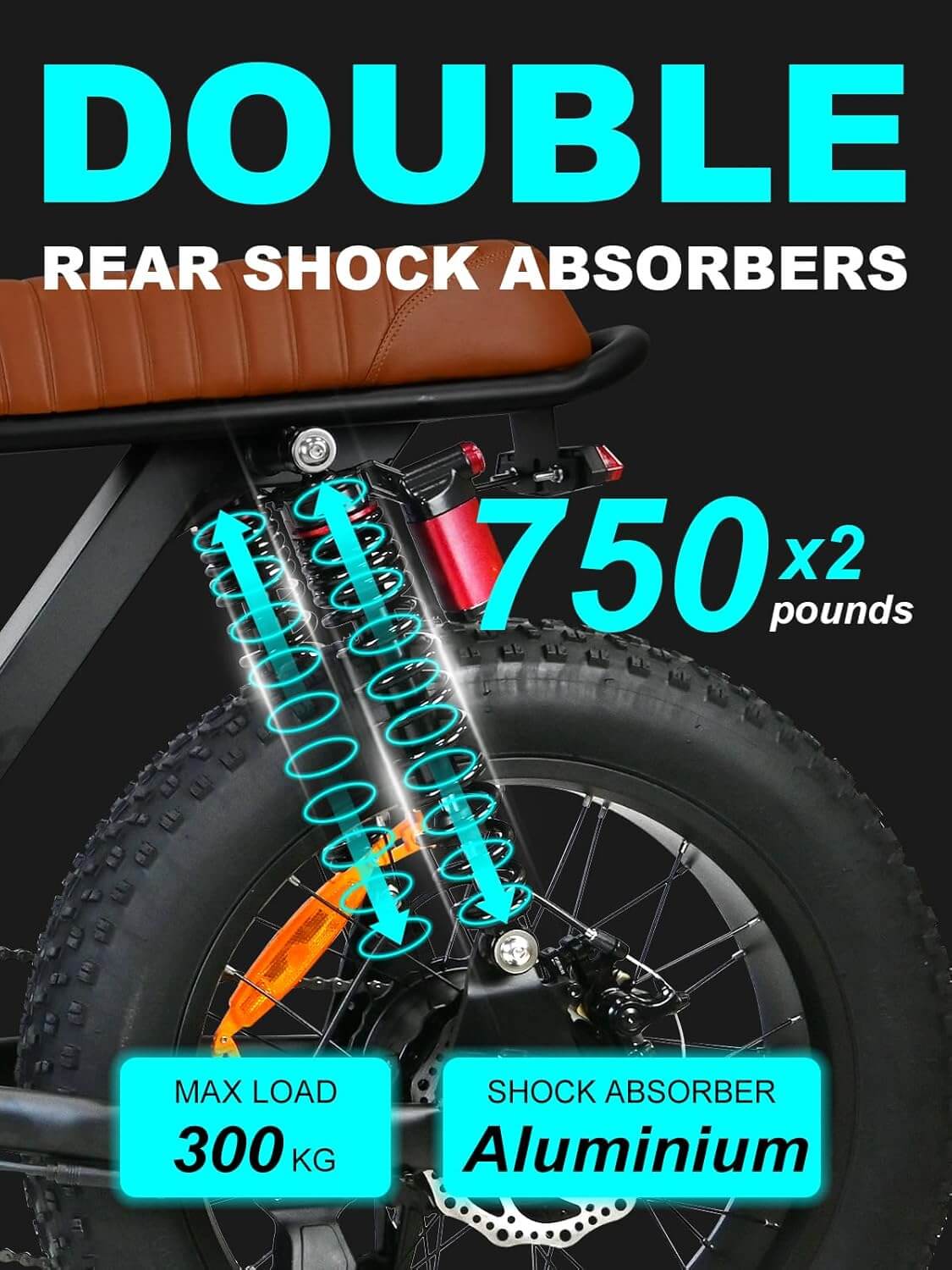 Leluoyun M3 1500W 48V 20" Fat Tire Electric Bike