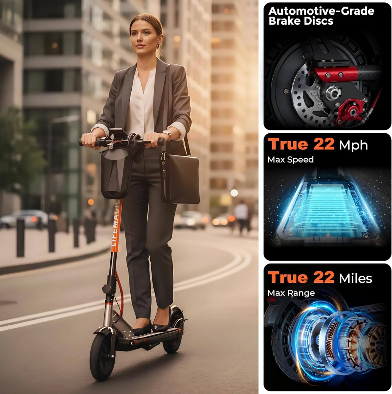 Lifemagic H1 Carbon Fiber Folding Electric Scooter