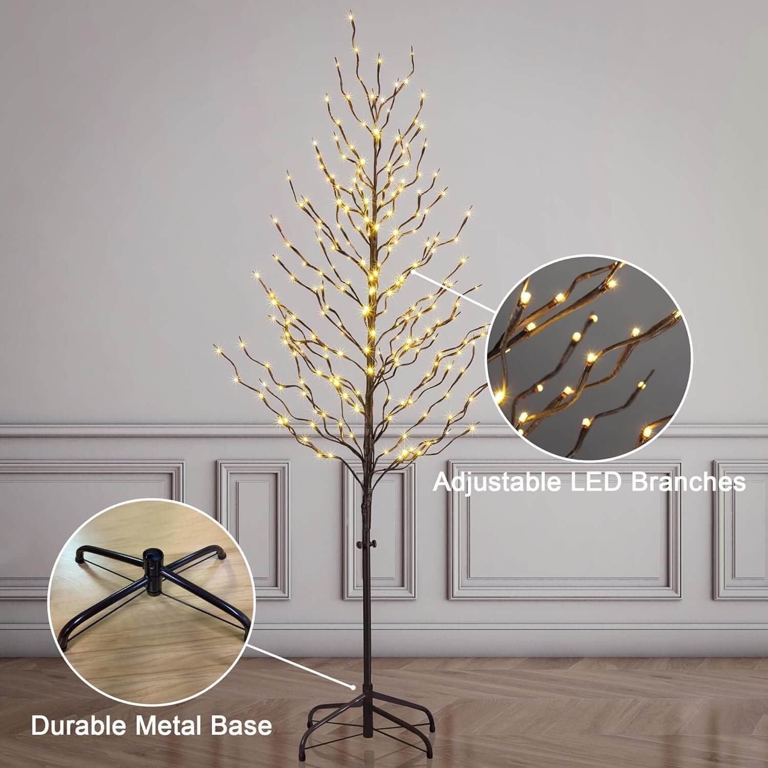 Lightshare Set of 3 Christmas Tree & Lights