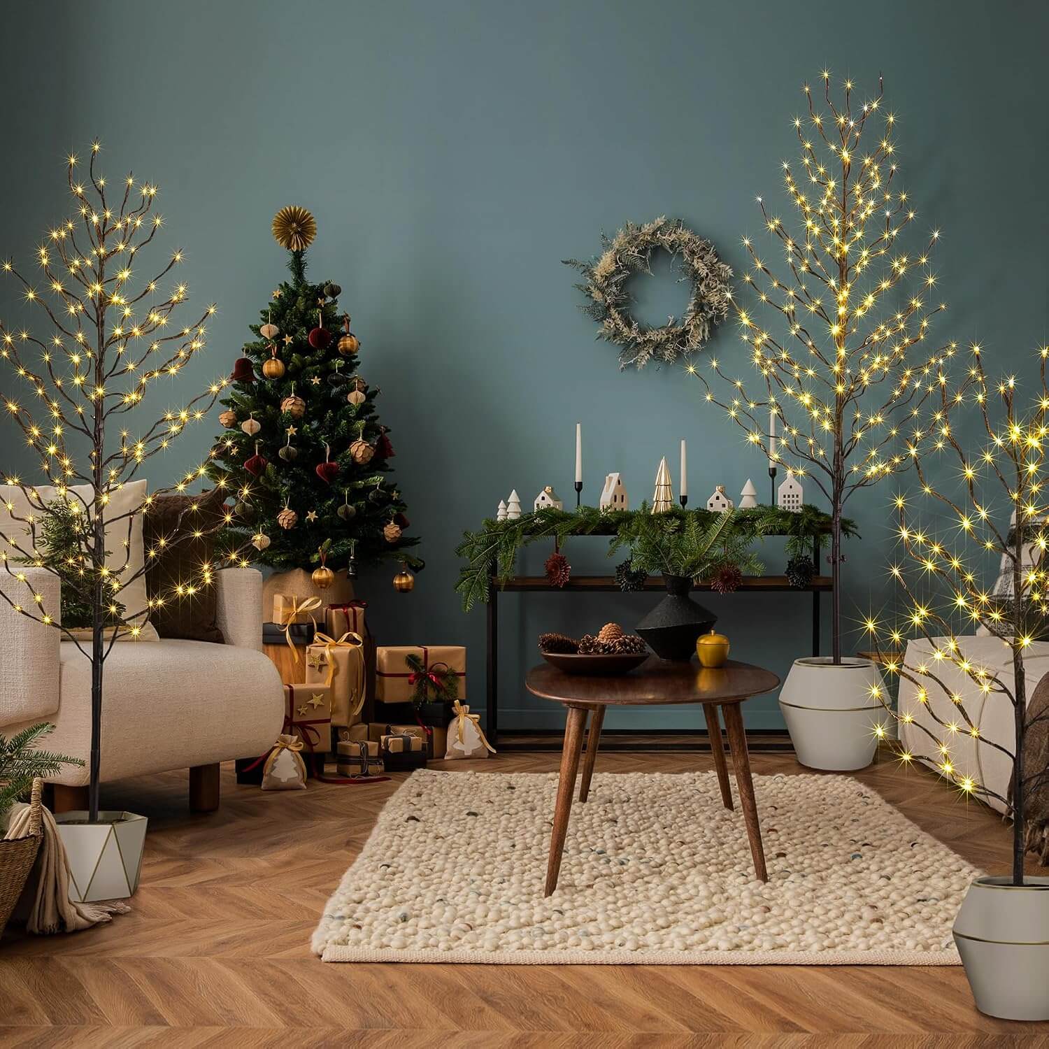 Lightshare Set of 3 Christmas Tree & Lights
