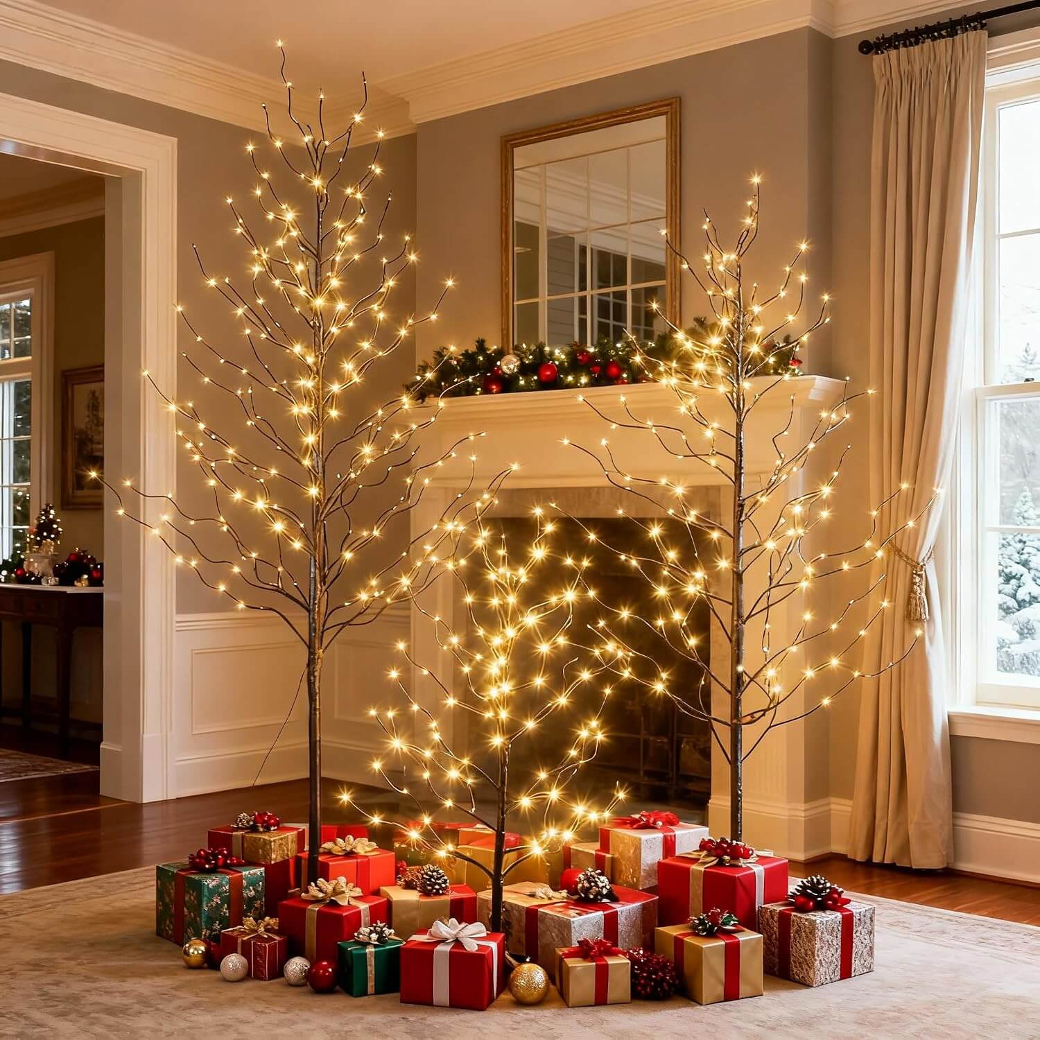 Lightshare Set of 3 Christmas Tree & Lights