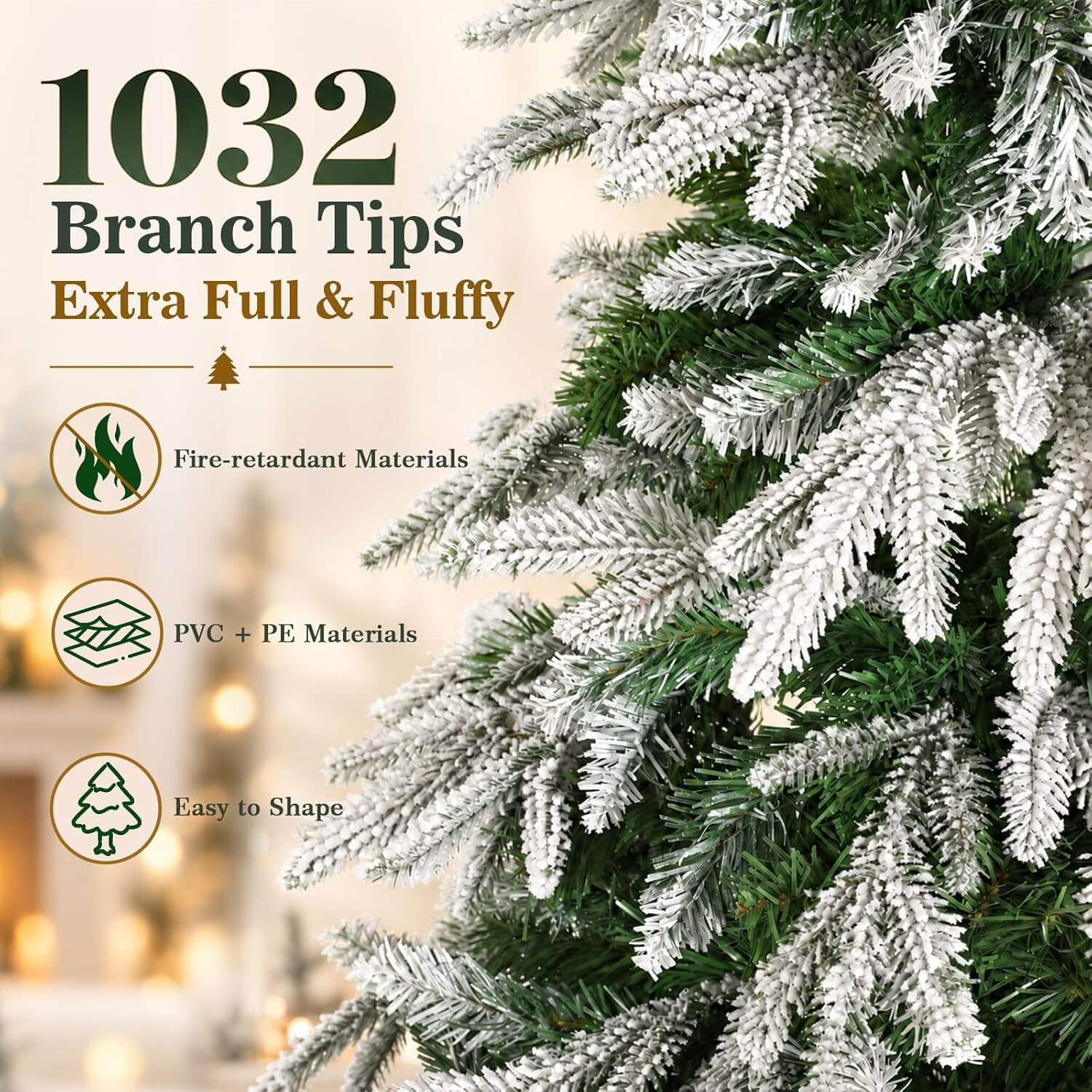 Luxspire 6.5 ft LED Christmas Tree