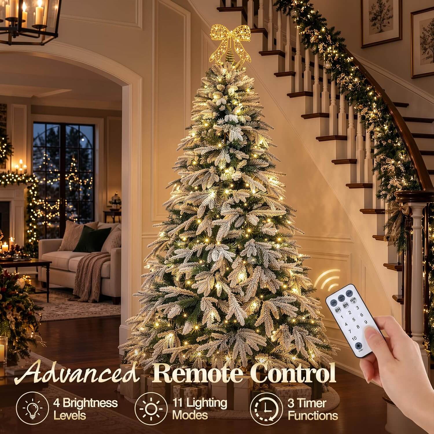 Luxspire 6.5 ft LED Christmas Tree