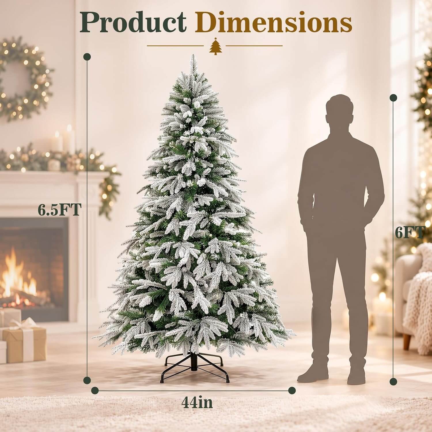 Luxspire 6.5 ft LED Christmas Tree