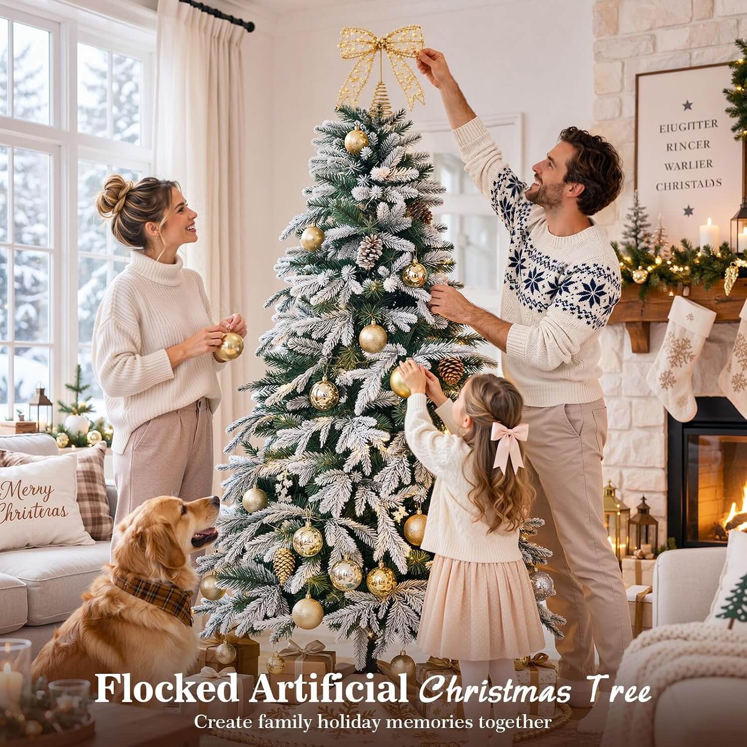 Luxspire 6.5 ft LED Christmas Tree