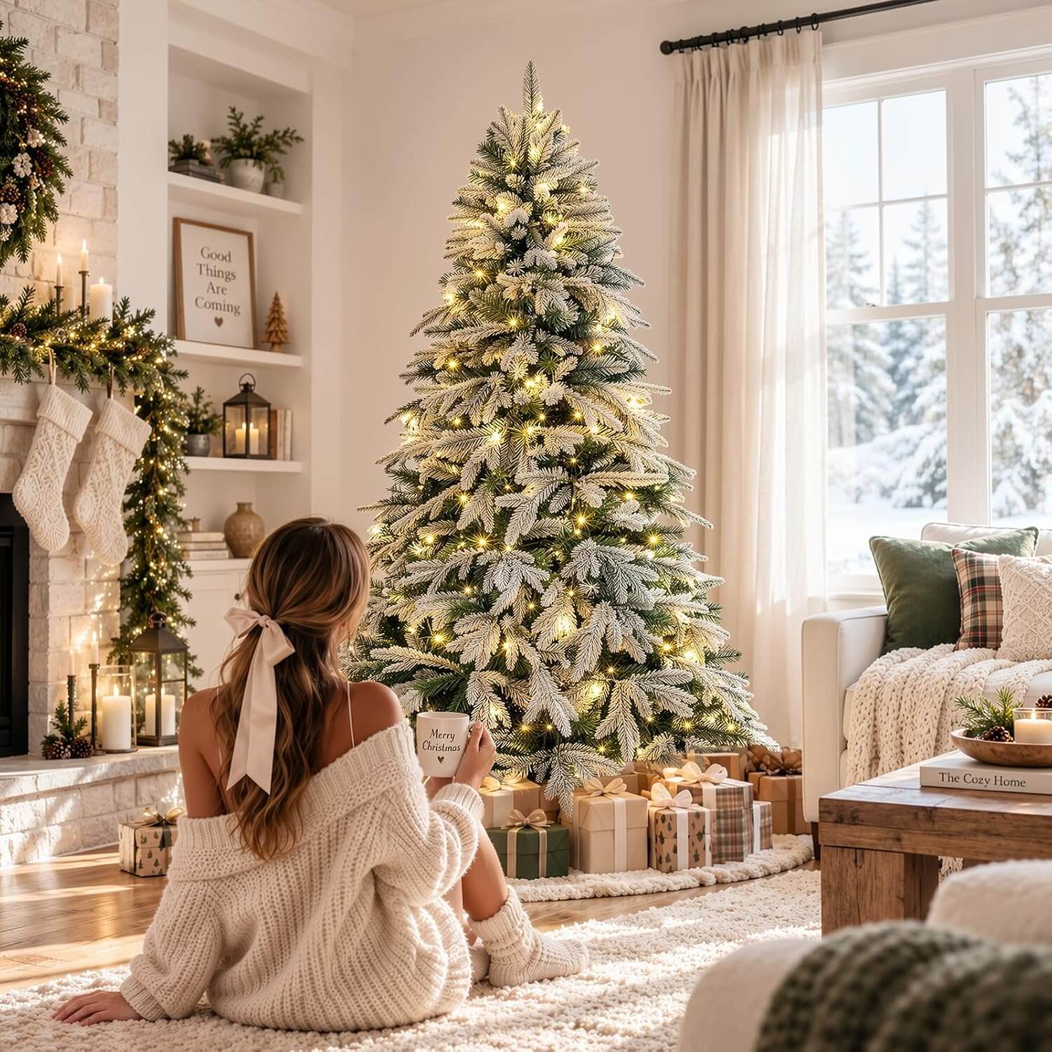 Luxspire 6.5 ft LED Christmas Tree