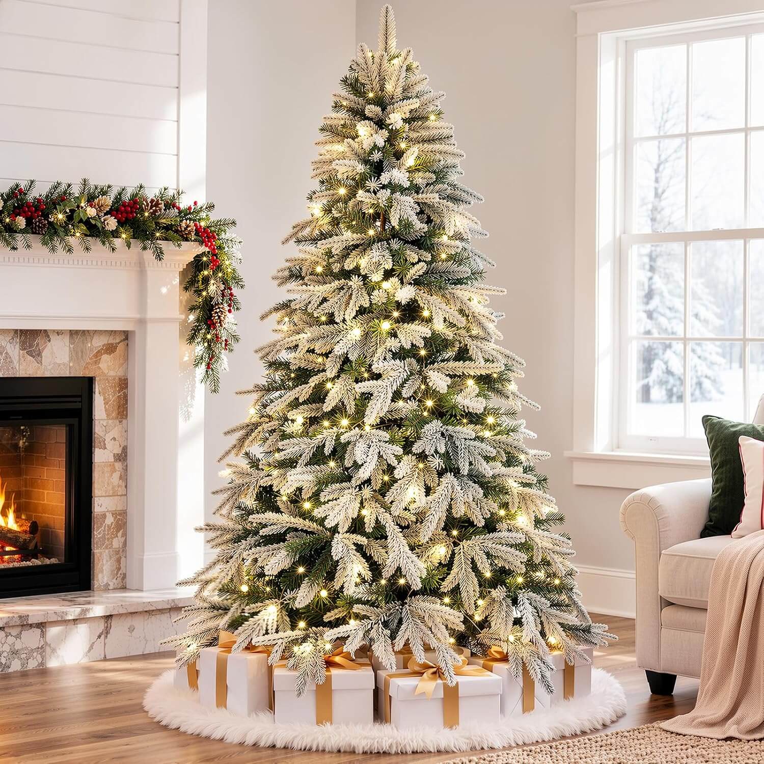 Luxspire 6.5 ft LED Christmas Tree