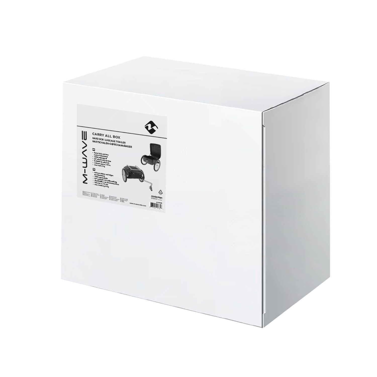 M-Wave STALWART Carry Box Cargo Trailer Trolley, 100% Waterproof