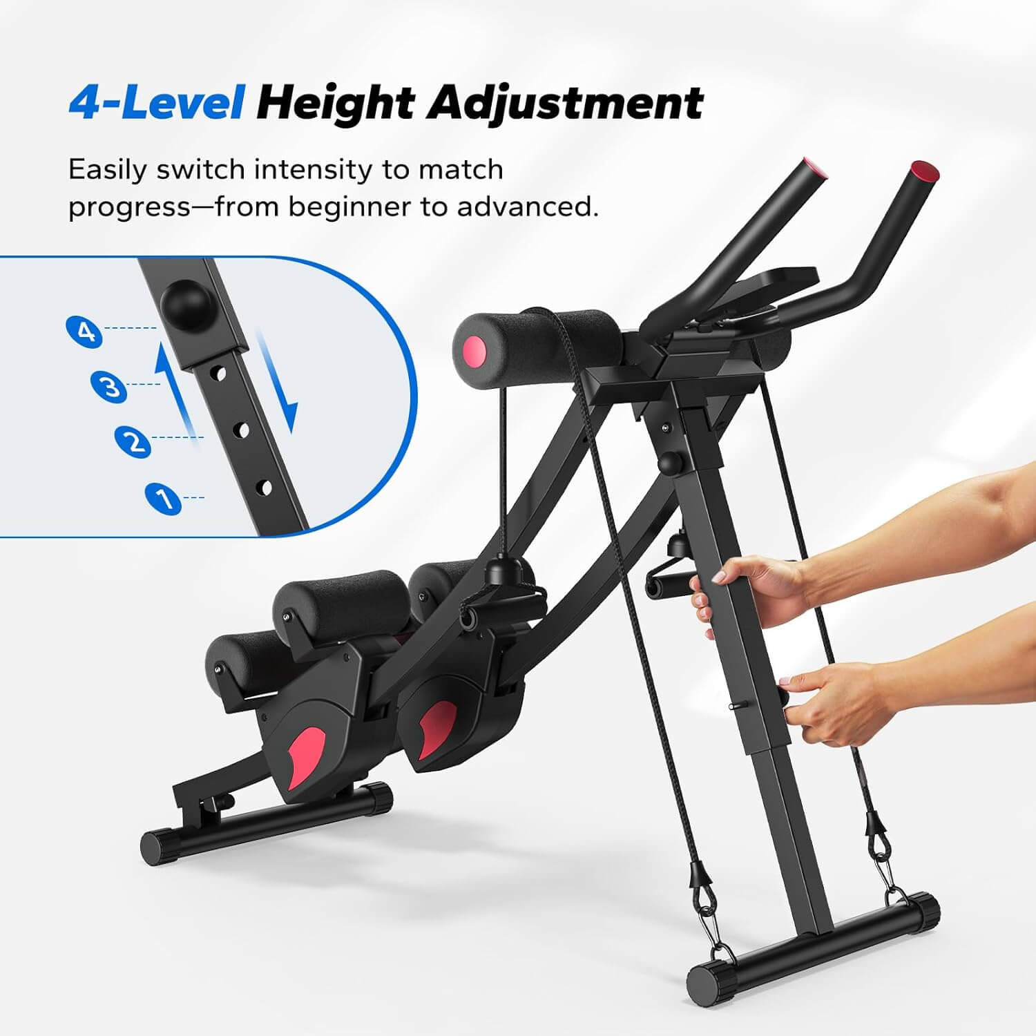 MERACH Adjustable Ab Trainer Machine