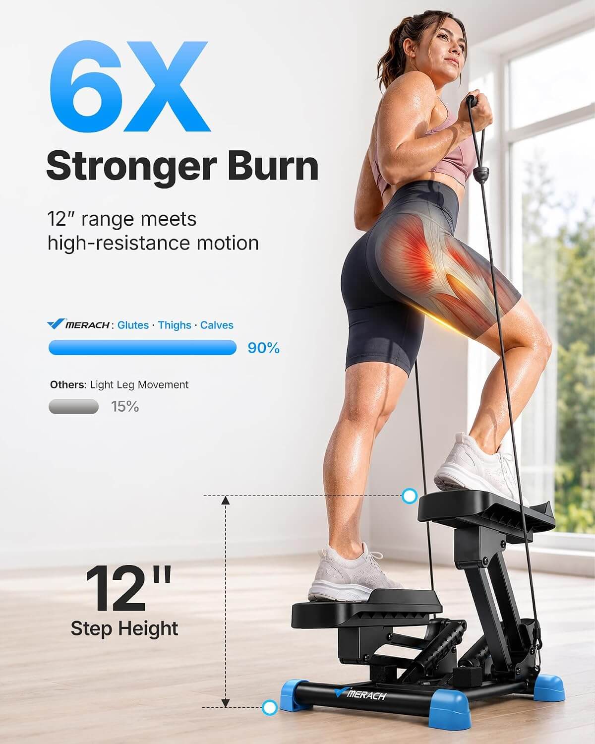 MERACH MR-2568 3-in-1 Stair Climber