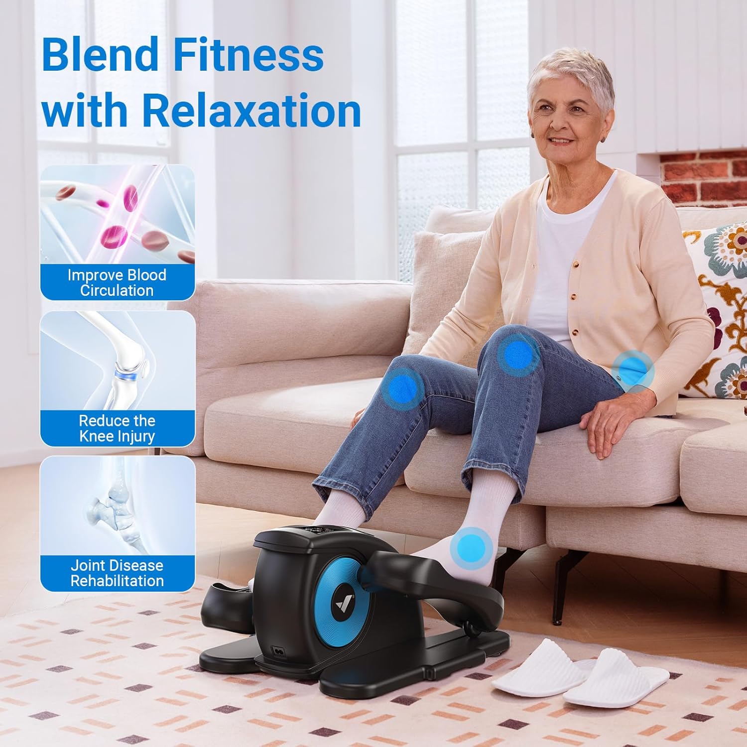 MERACH MR-E34 Under Desk Elliptical Machine