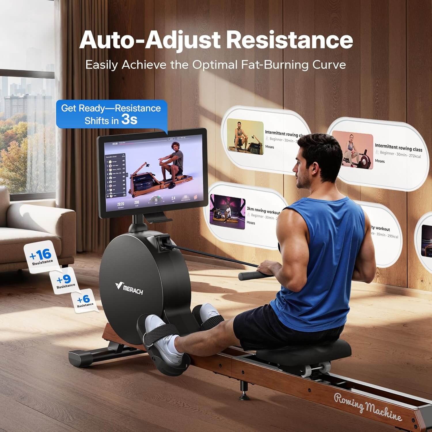 MERACH MR-R7 Pro-Grade Rowing Machine