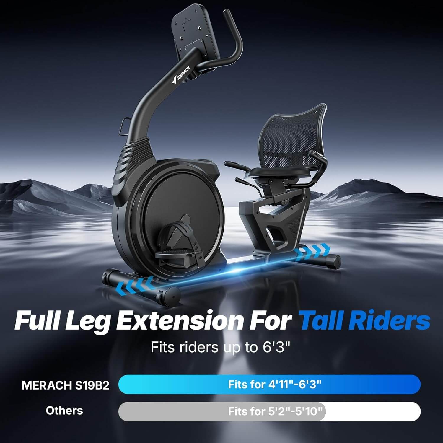 MERACH MR-S19 Recumbent Exercise Bike