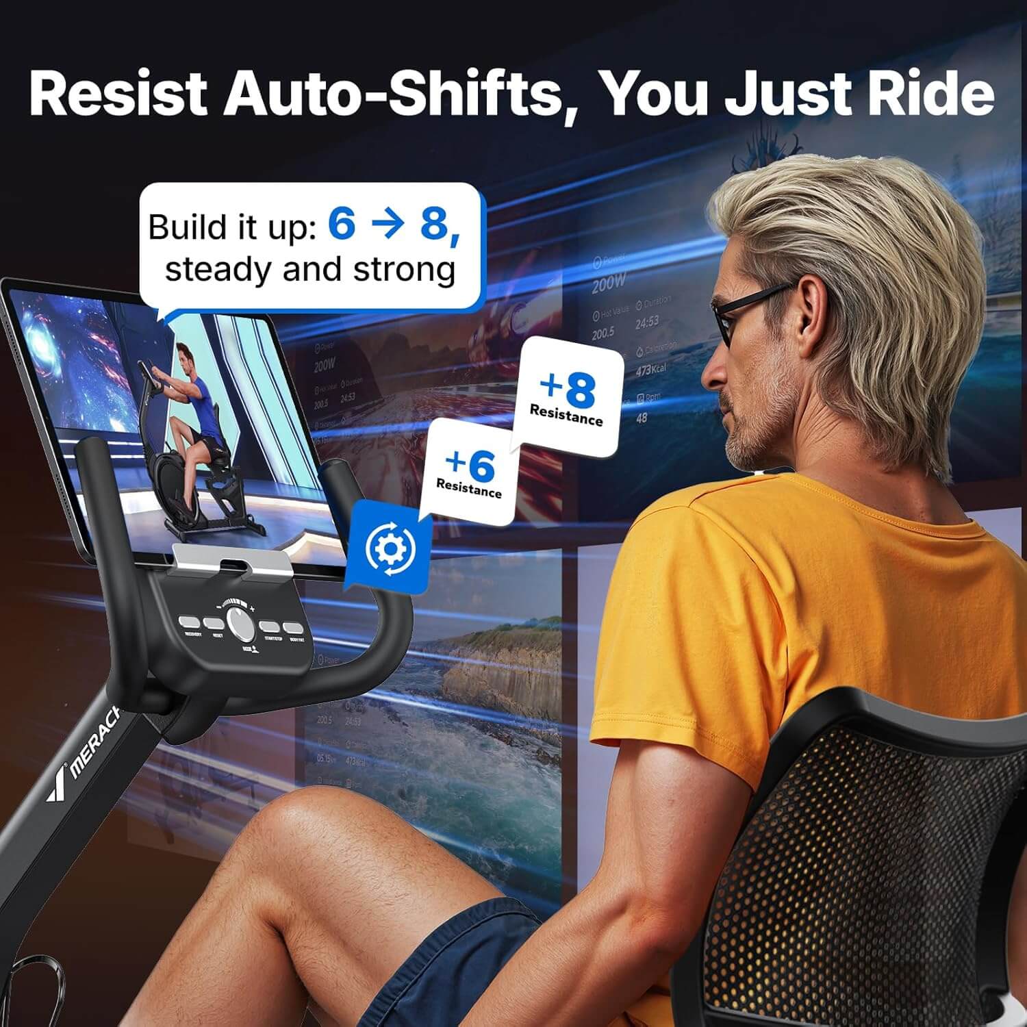 MERACH MR-S19 Recumbent Exercise Bike