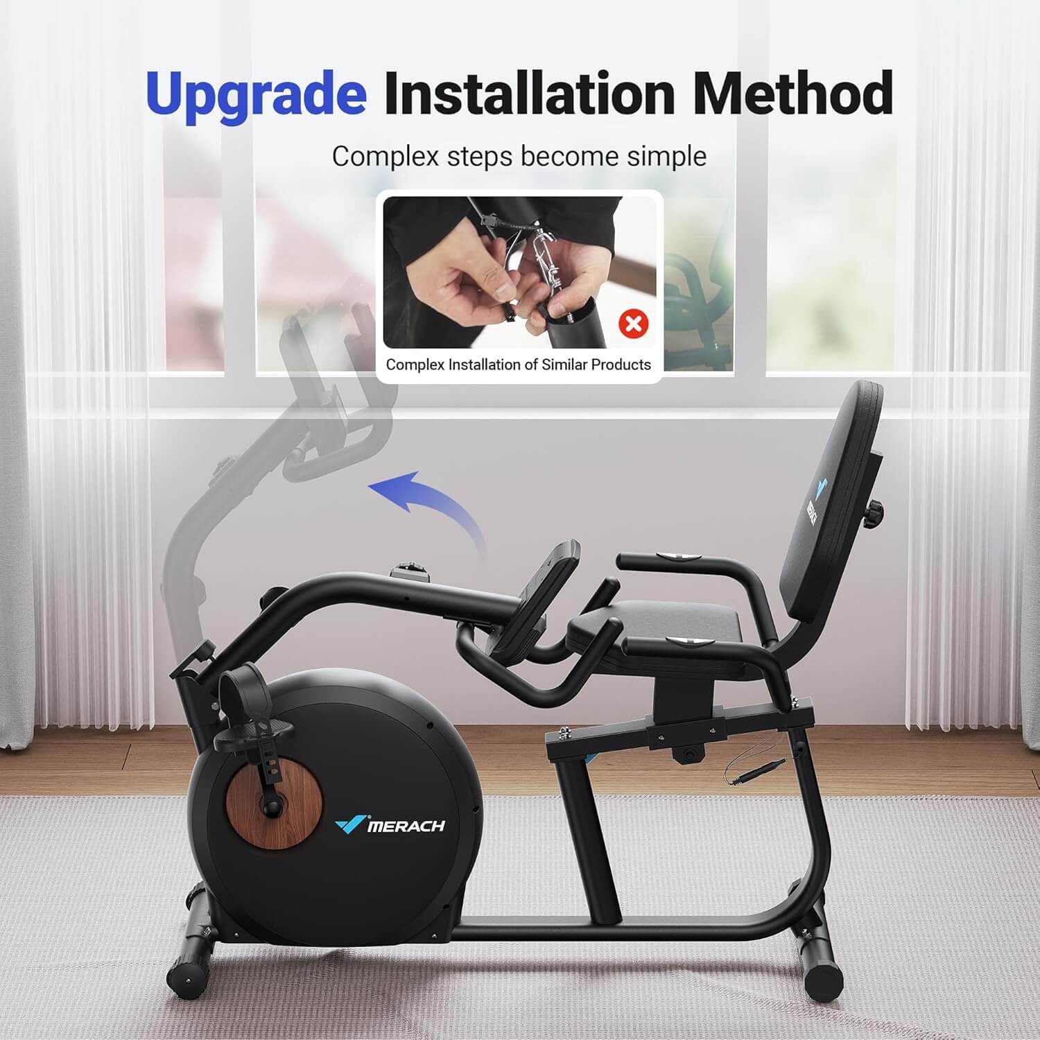 MERACH MR-S23 Magnetic Recumbent Exercise Bike
