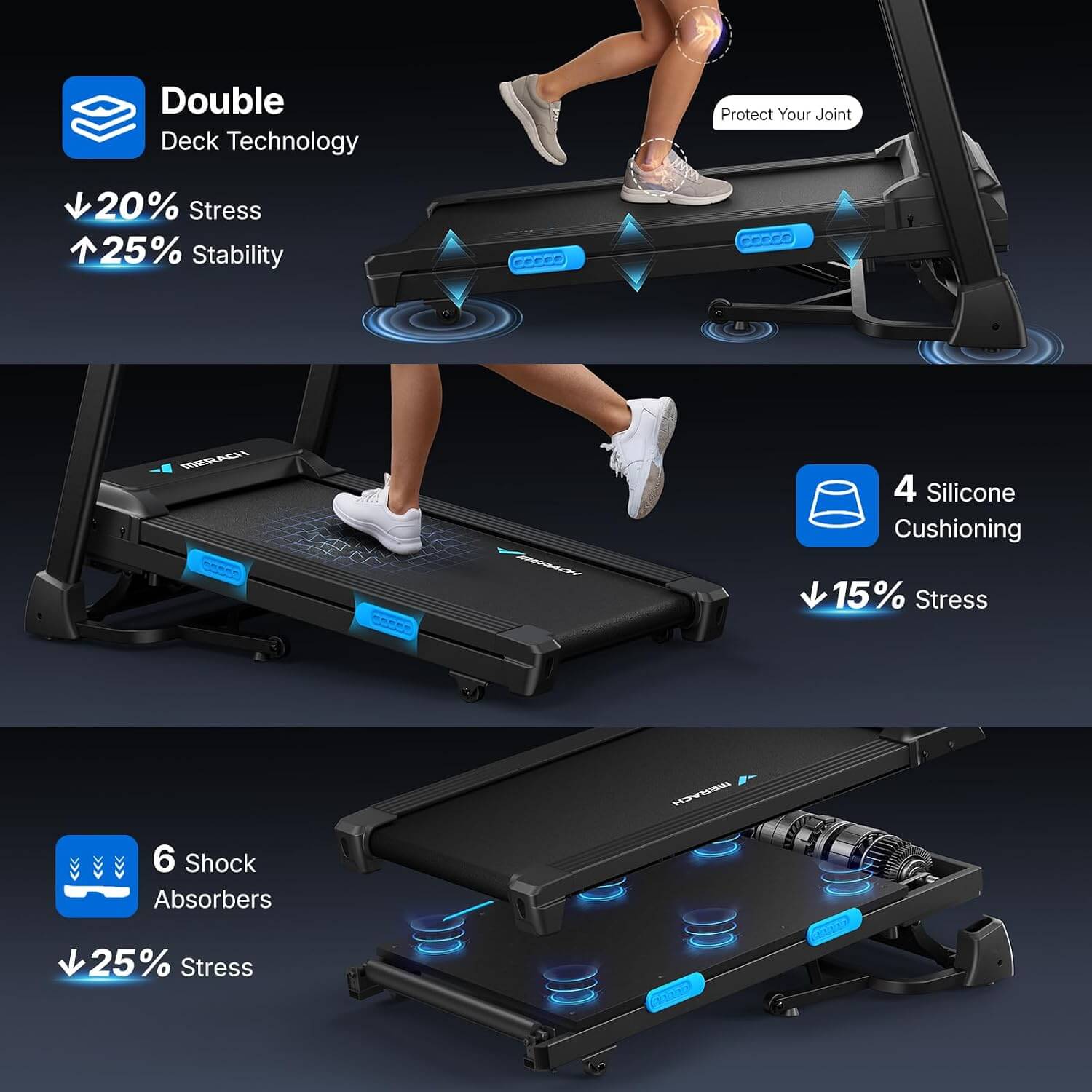 MERACH MR-T12 Running Incline Foldable Treadmill