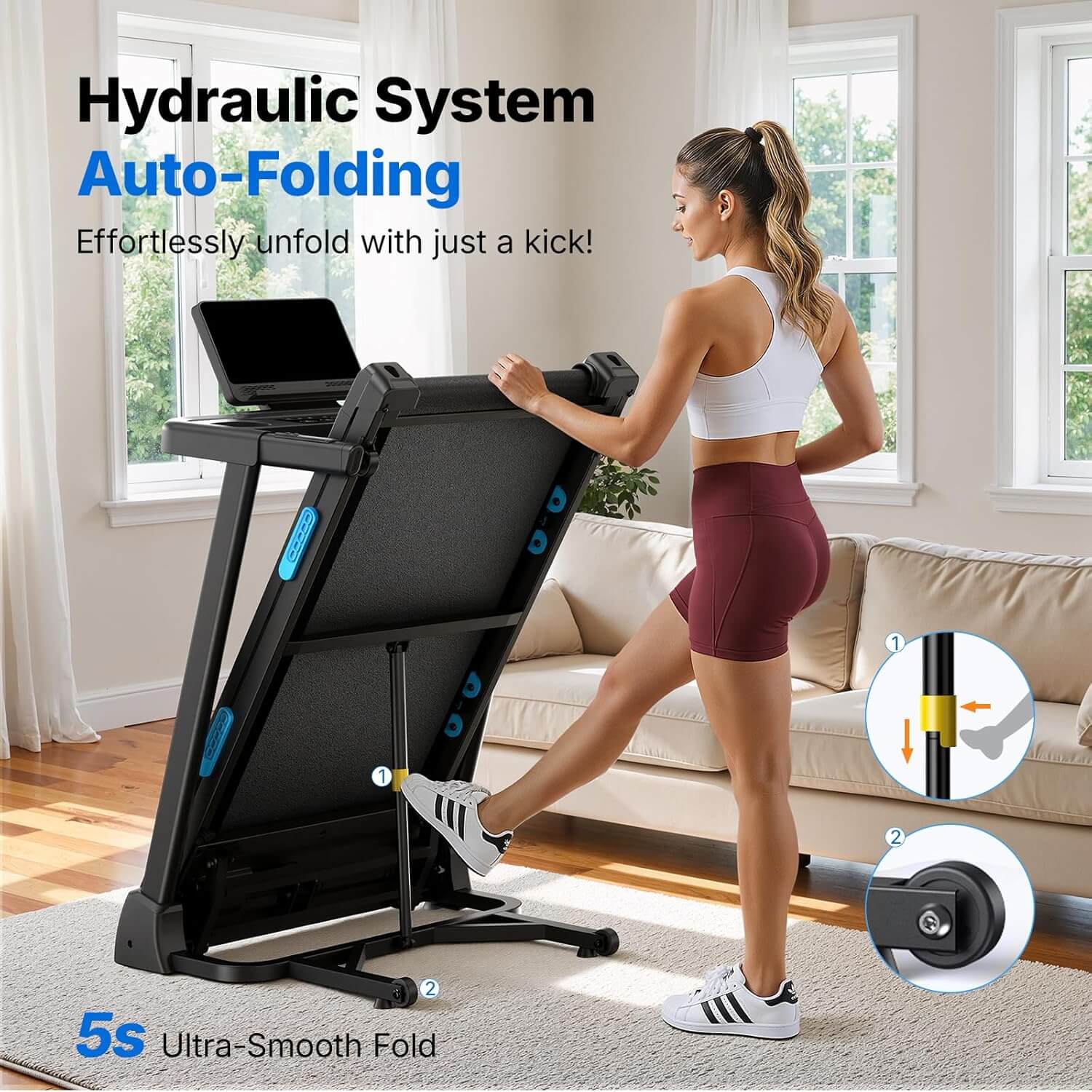 MERACH MR-T12 Running Incline Foldable Treadmill