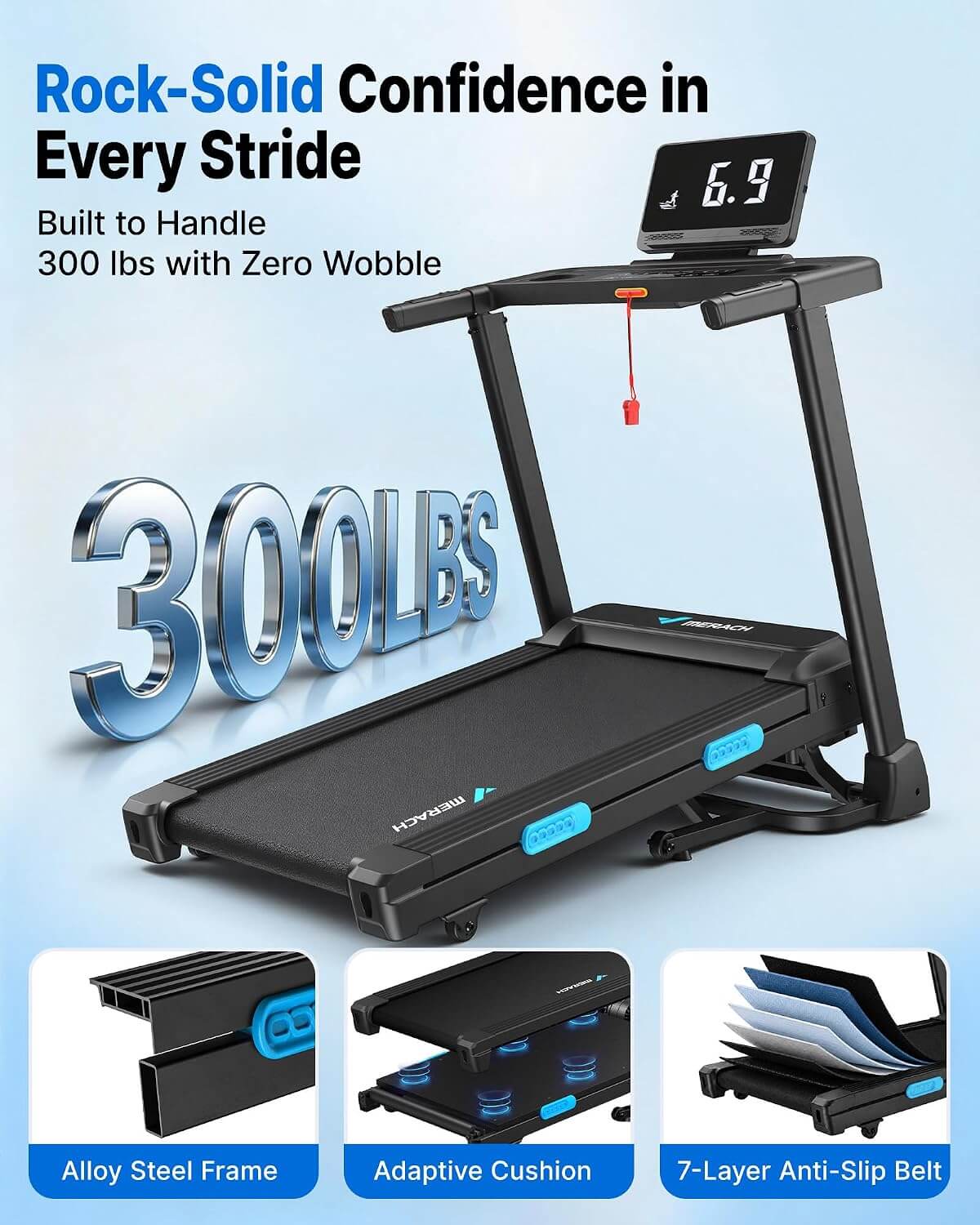 MERACH MR-T12 Running Incline Foldable Treadmill