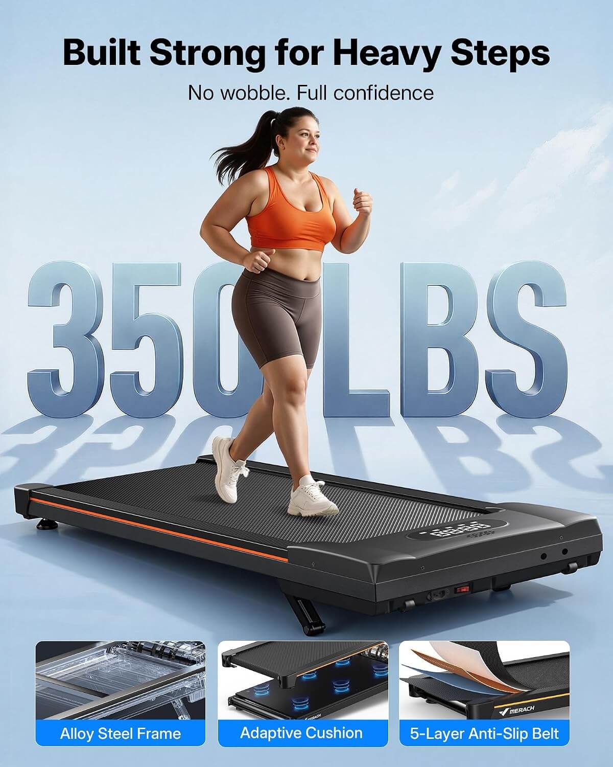MERACH MR-T25 W50Lite Walking Pad Treadmill
